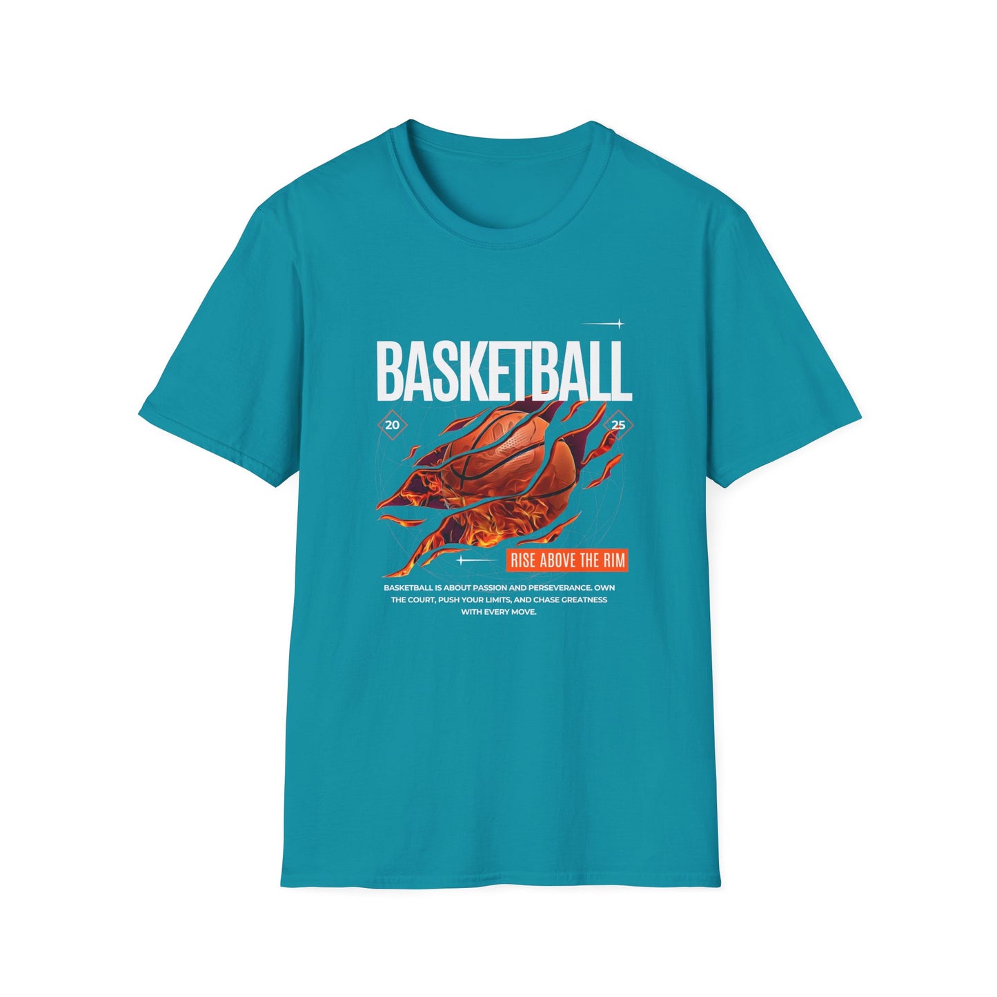Basketball Inspiration Unisex Softstyle T-Shirt - Rise Above the Rim
