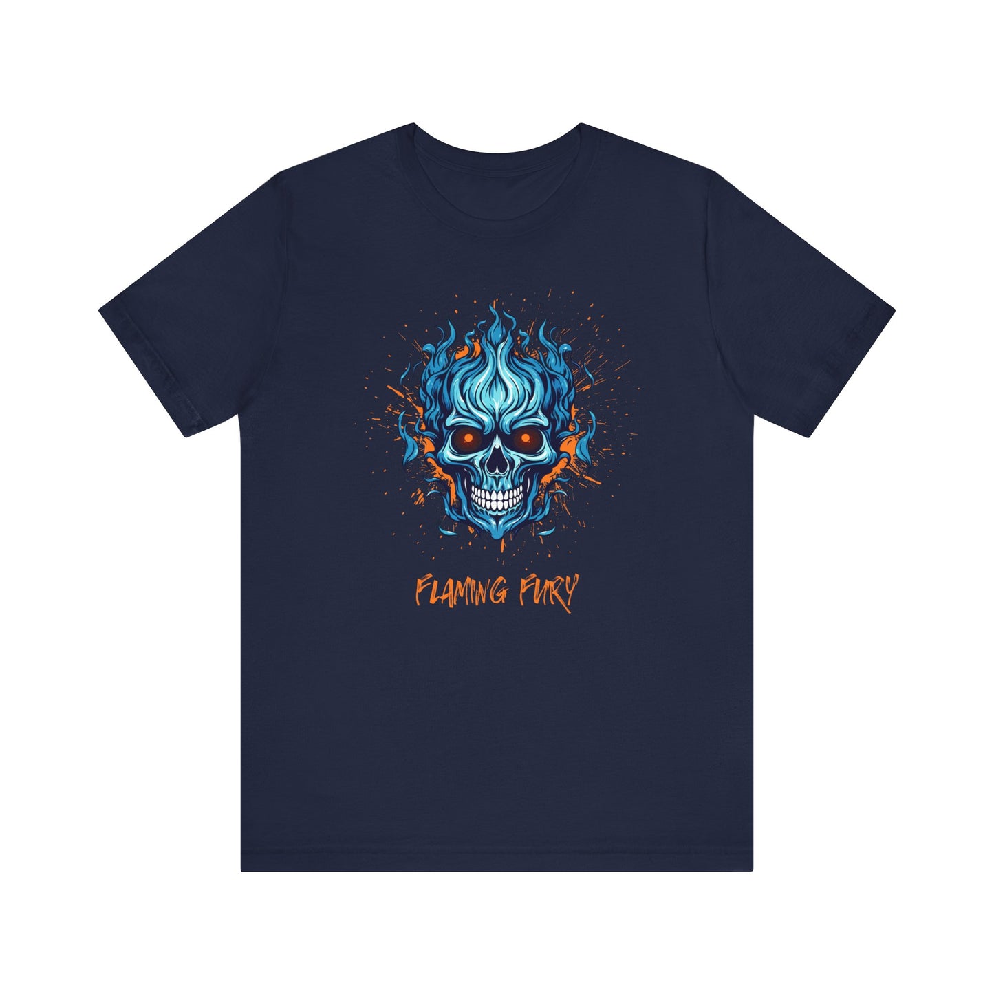 Flaming Fury Graphic Tee - Unisex Jersey Short Sleeve Shirt