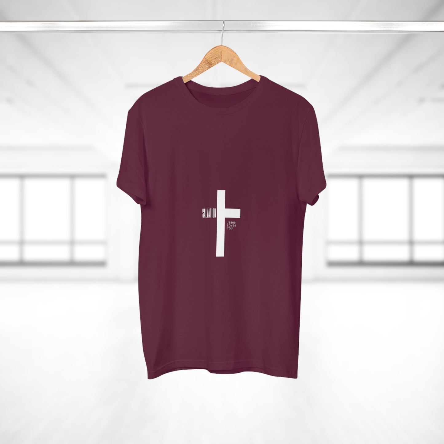 Minimalist Cross Graphic Men's T-Shirt - Faith-Inspired Tee