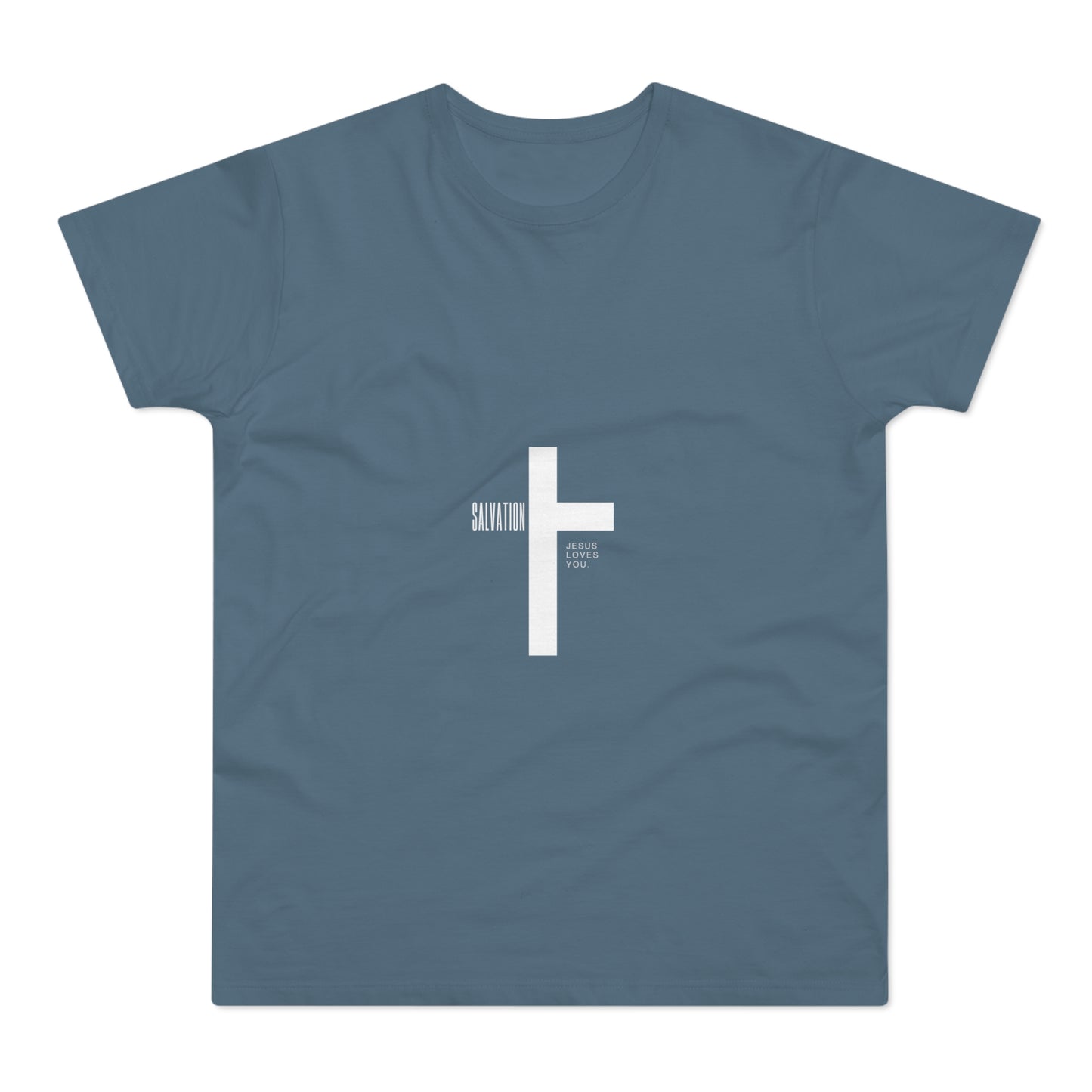 Minimalist Cross Graphic Men's T-Shirt - Faith-Inspired Tee
