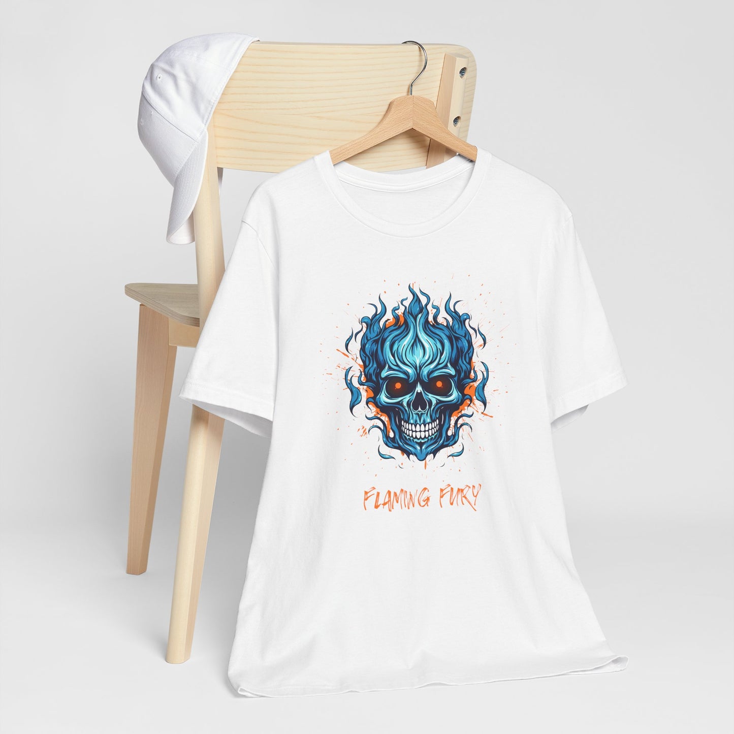 Flaming Fury Graphic Tee - Unisex Jersey Short Sleeve Shirt