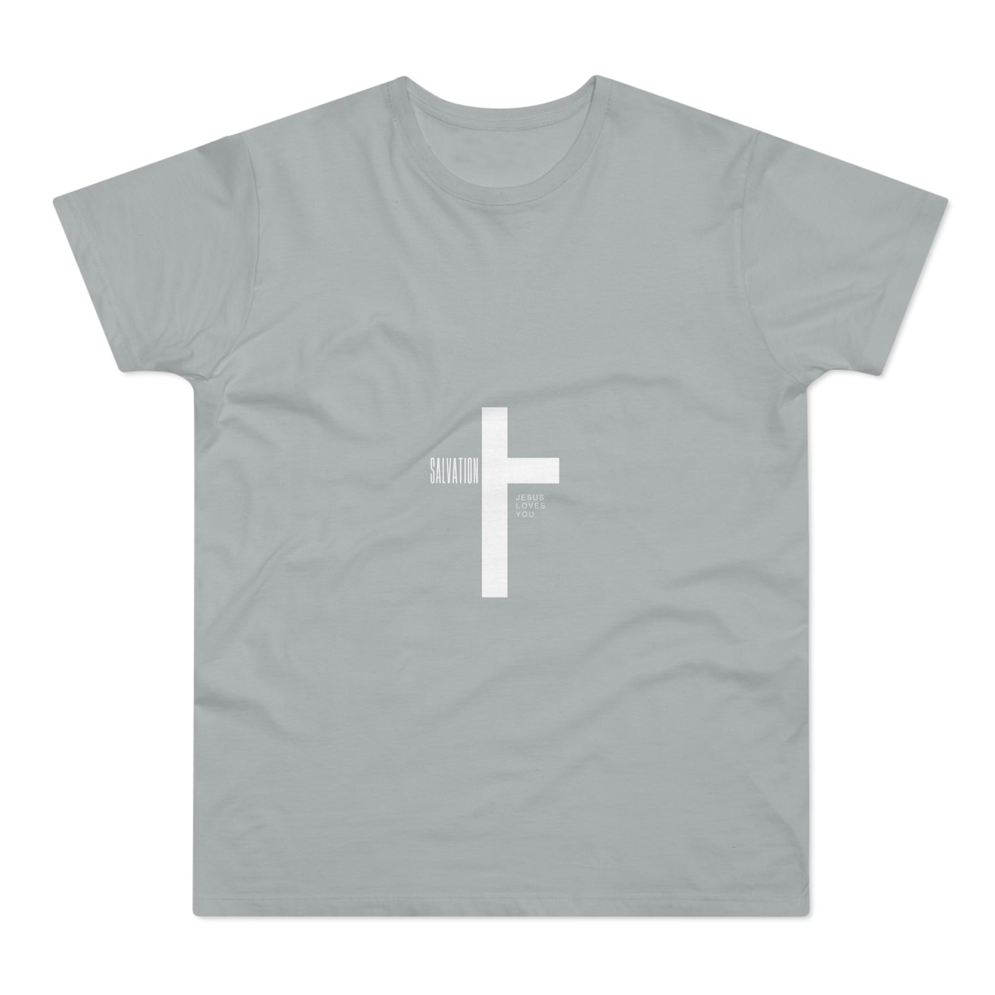 Minimalist Cross Graphic Men's T-Shirt - Faith-Inspired Tee