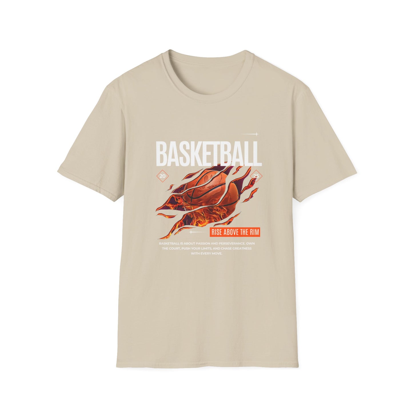 Basketball Inspiration Unisex Softstyle T-Shirt - Rise Above the Rim