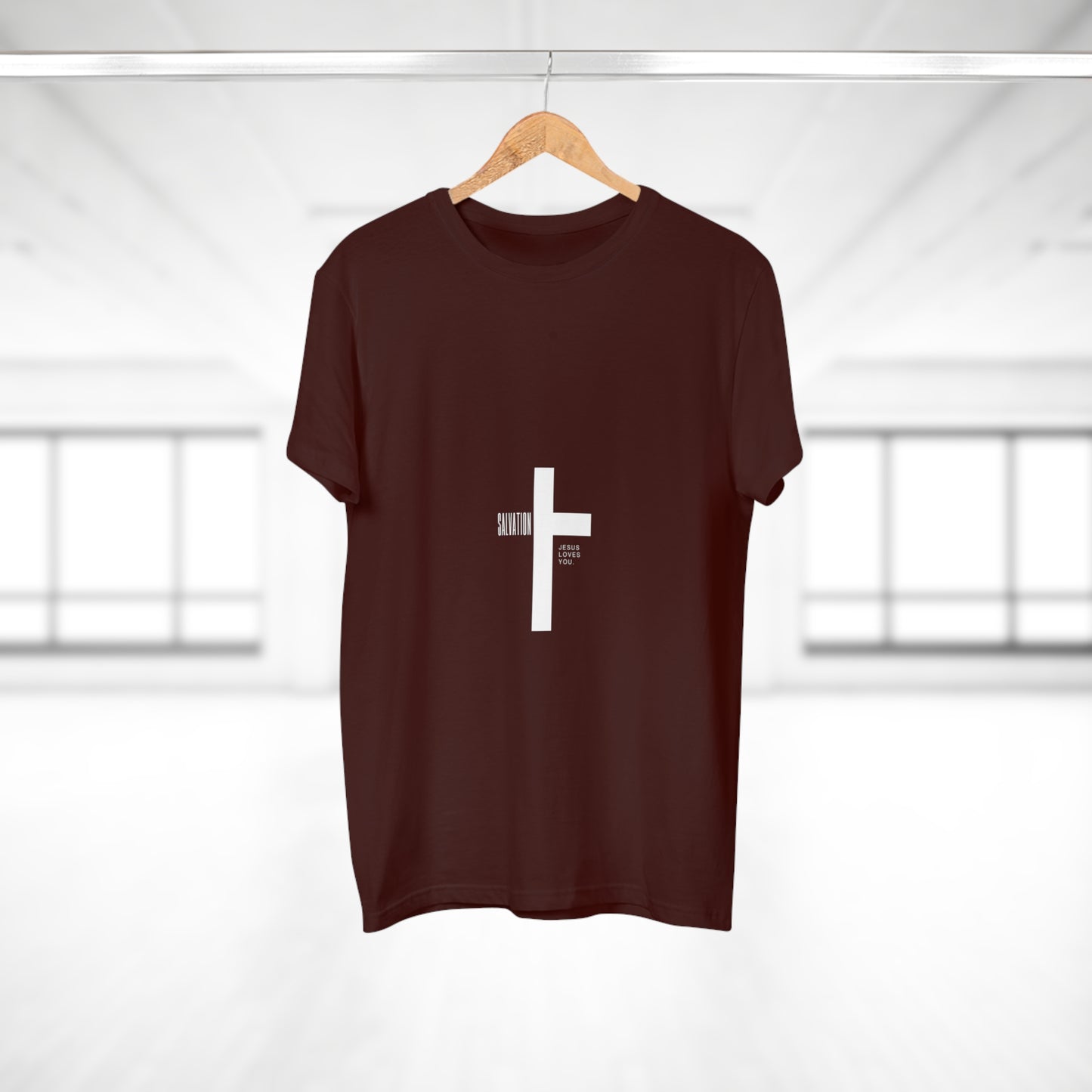 Minimalist Cross Graphic Men's T-Shirt - Faith-Inspired Tee