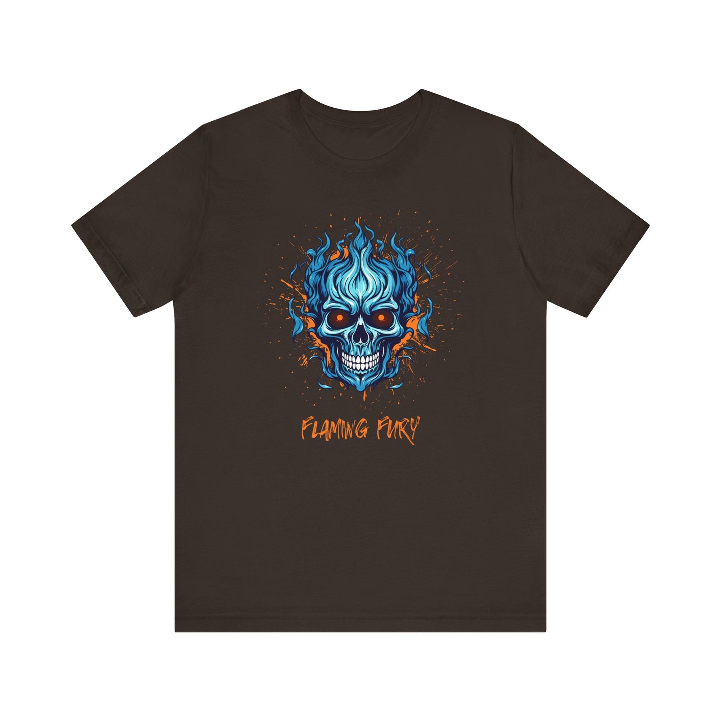 Flaming Fury Graphic Tee - Unisex Jersey Short Sleeve Shirt