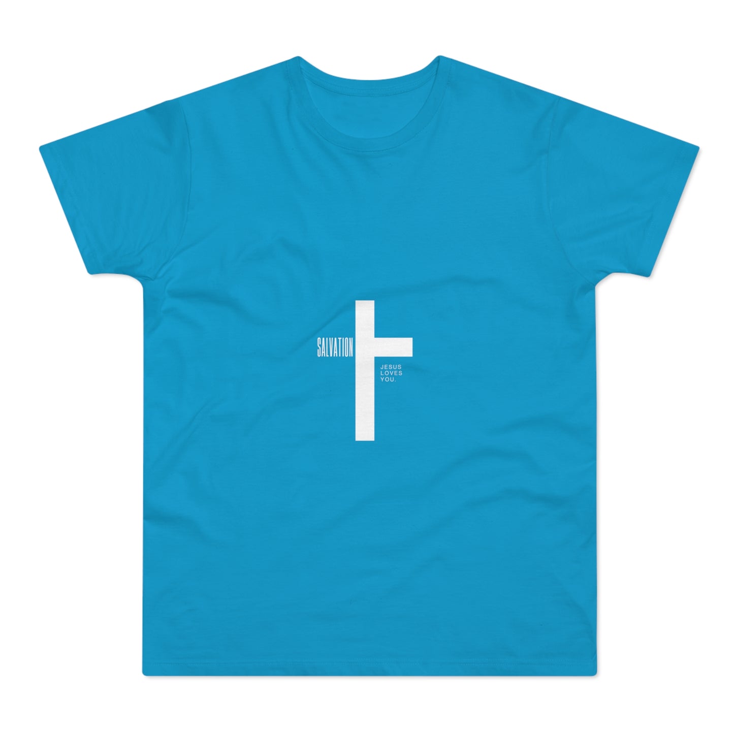 Minimalist Cross Graphic Men's T-Shirt - Faith-Inspired Tee