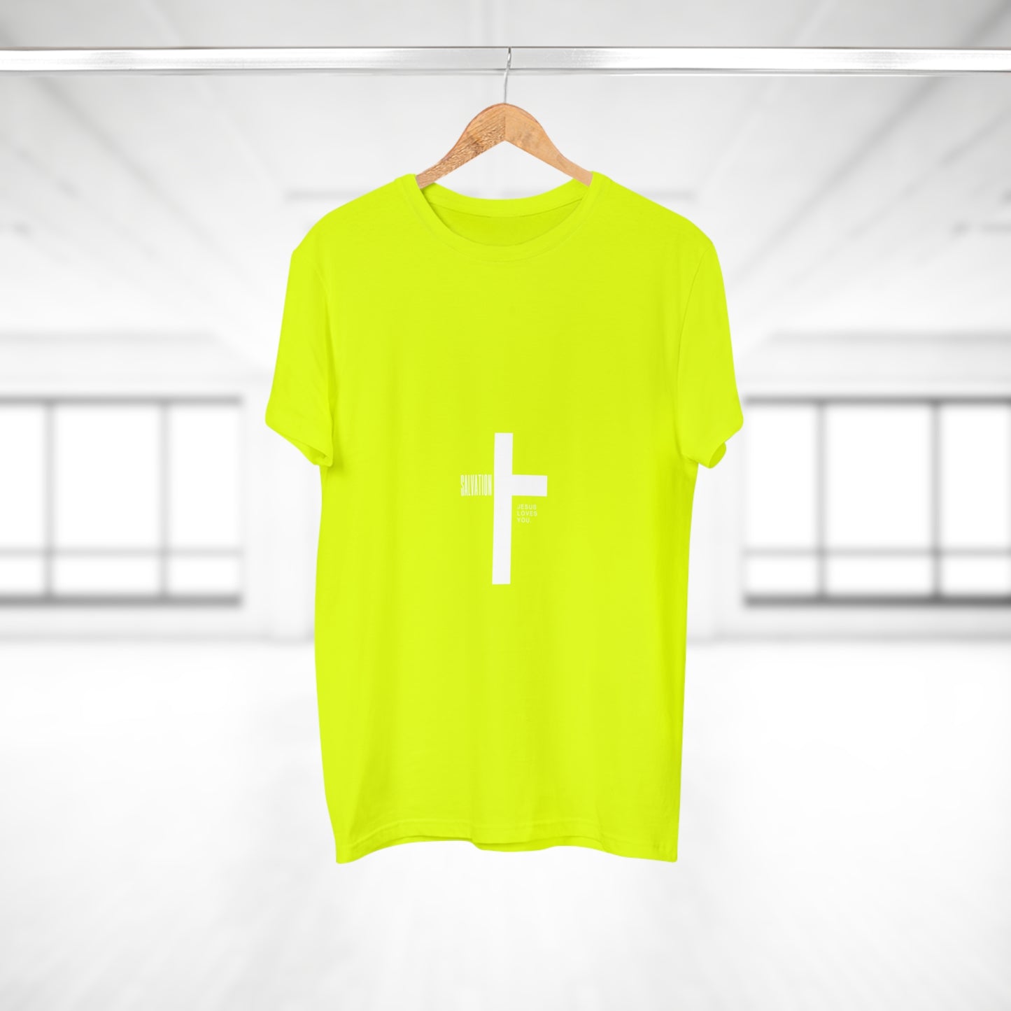 Minimalist Cross Graphic Men's T-Shirt - Faith-Inspired Tee