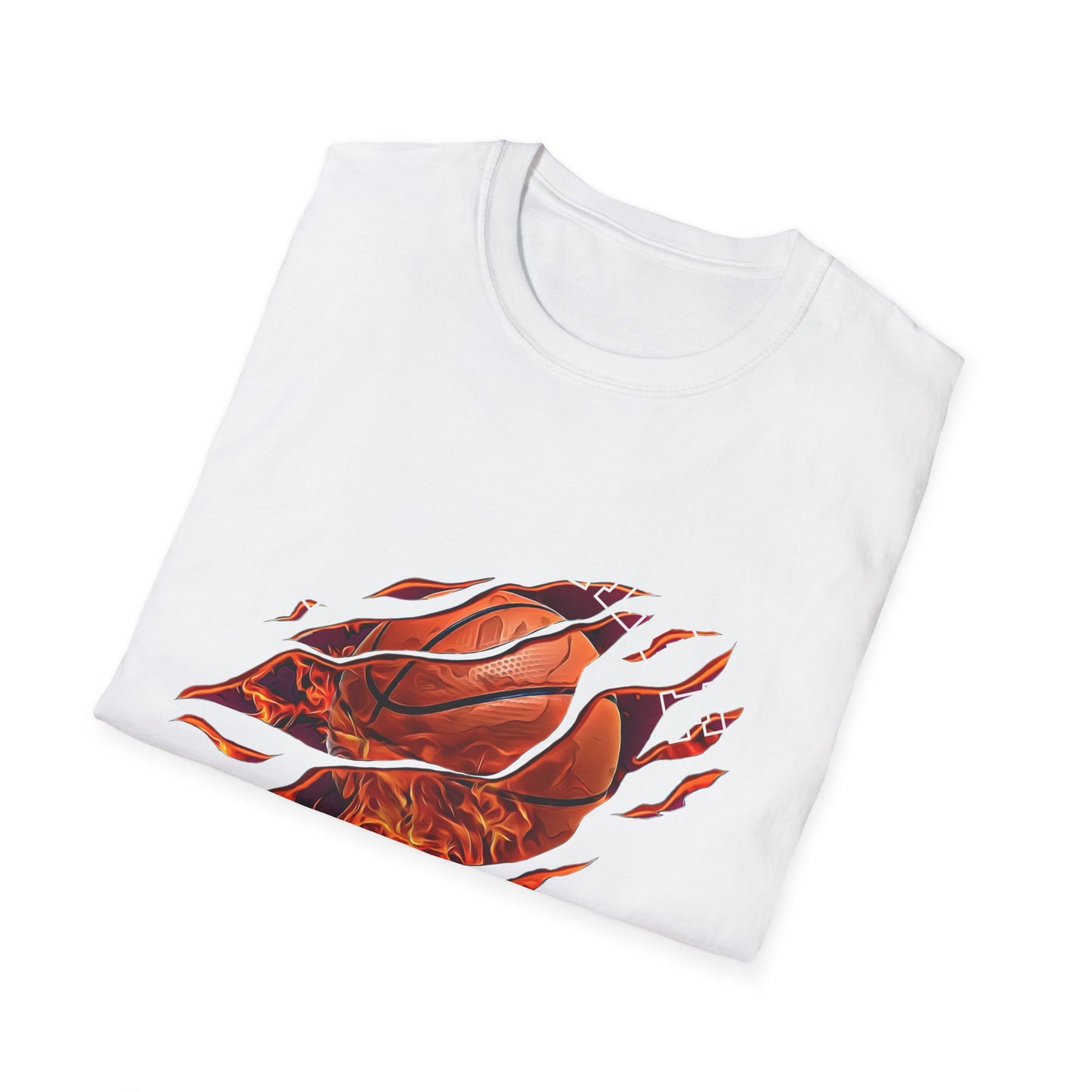 Basketball Tear Unisex Softstyle T-Shirt - Perfect for Sports Fans