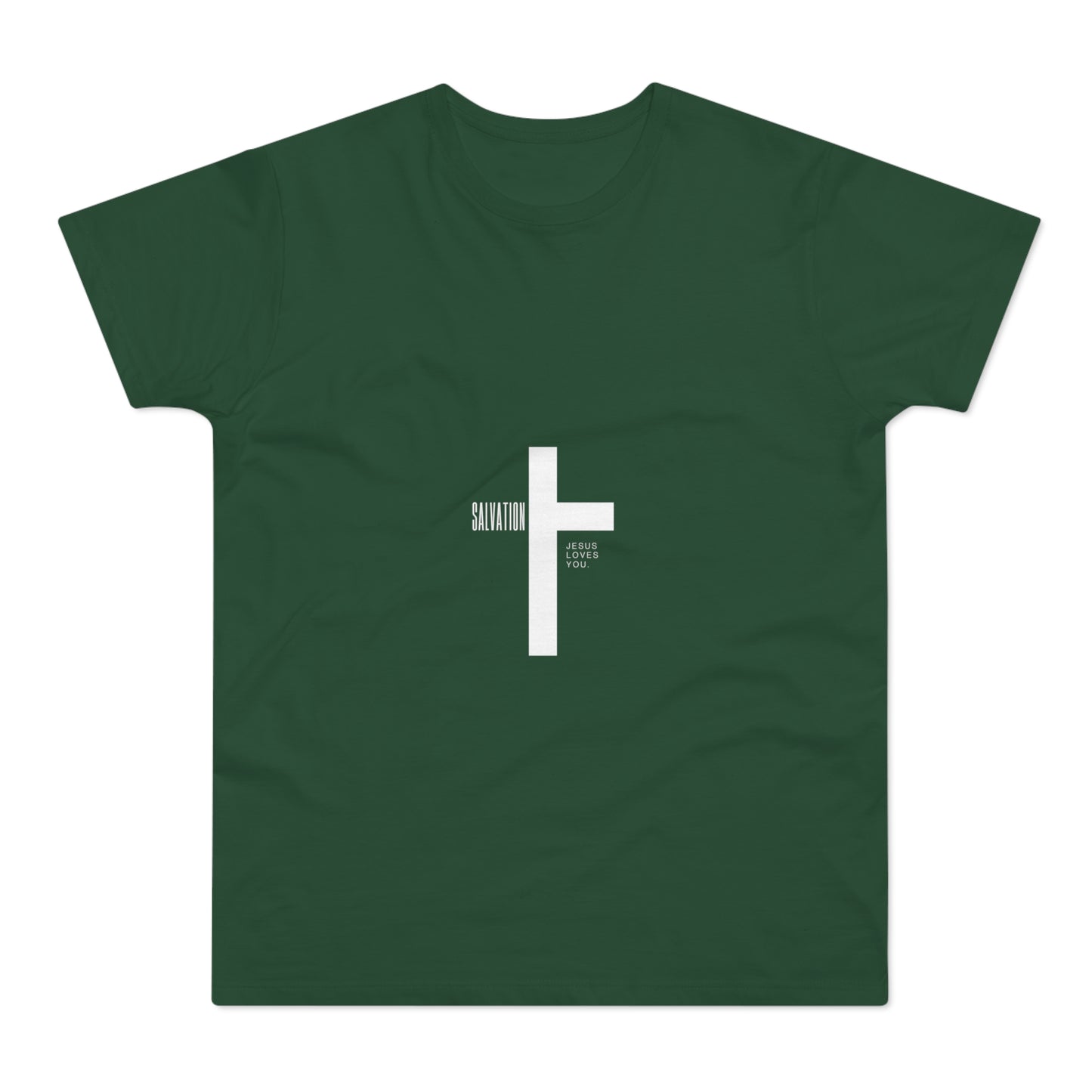 Minimalist Cross Graphic Men's T-Shirt - Faith-Inspired Tee