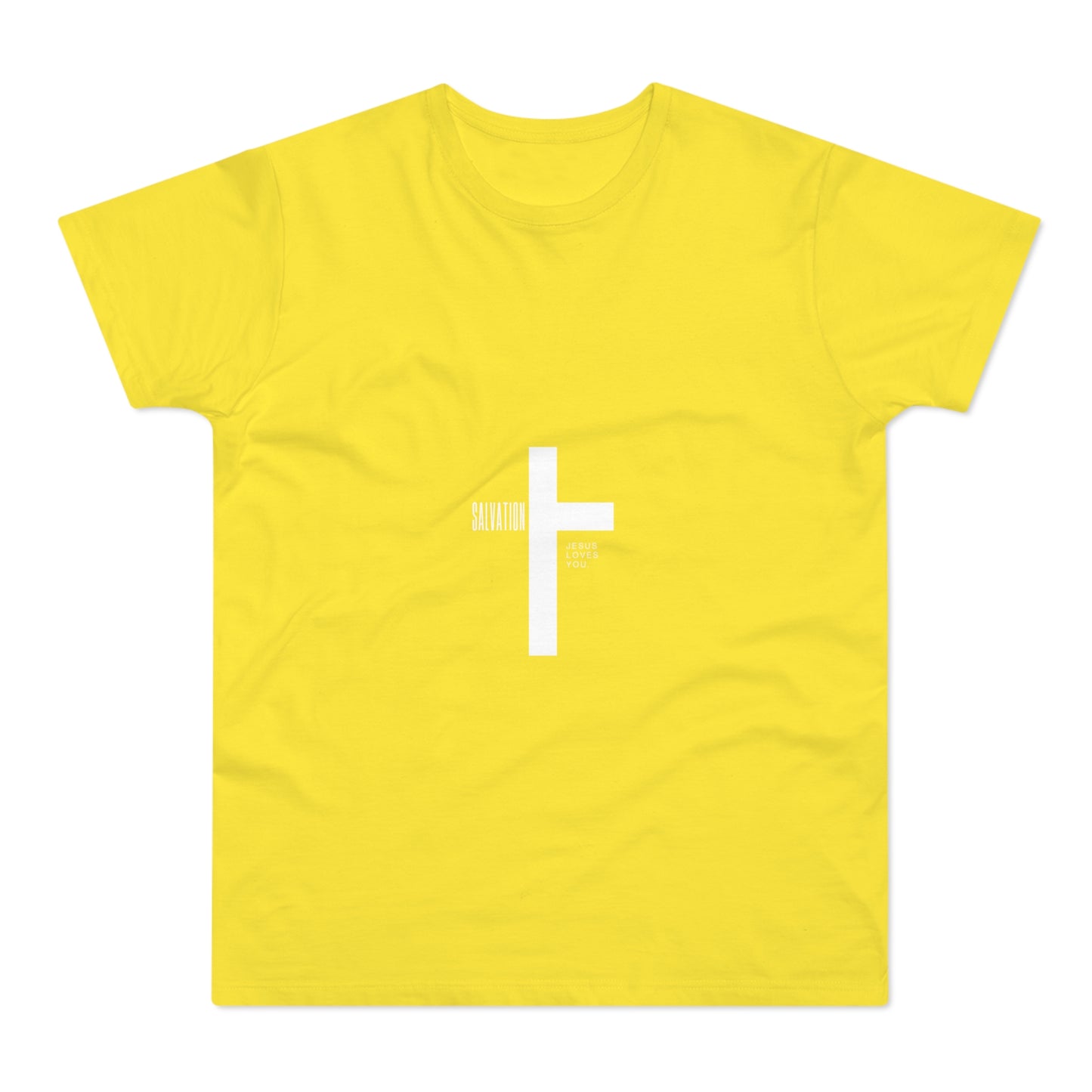 Minimalist Cross Graphic Men's T-Shirt - Faith-Inspired Tee