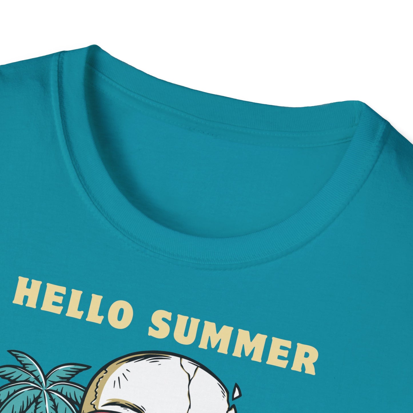 Hello Summer Skull T-Shirt - Good Vibes Unisex Tee