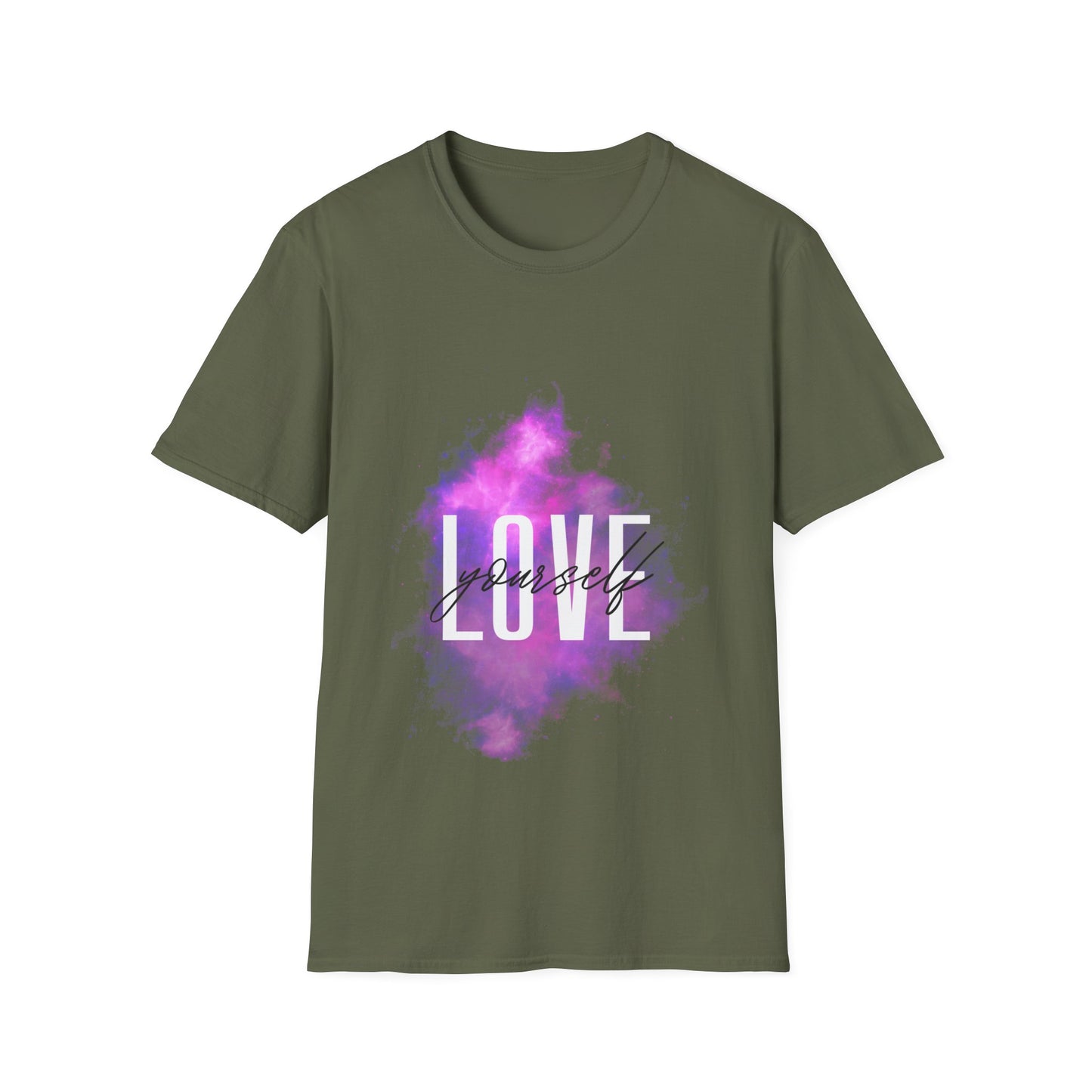 Love Yourself Unisex Softstyle T-Shirt - Motivational Graphic Tee for Self-Care and Positive Vibes