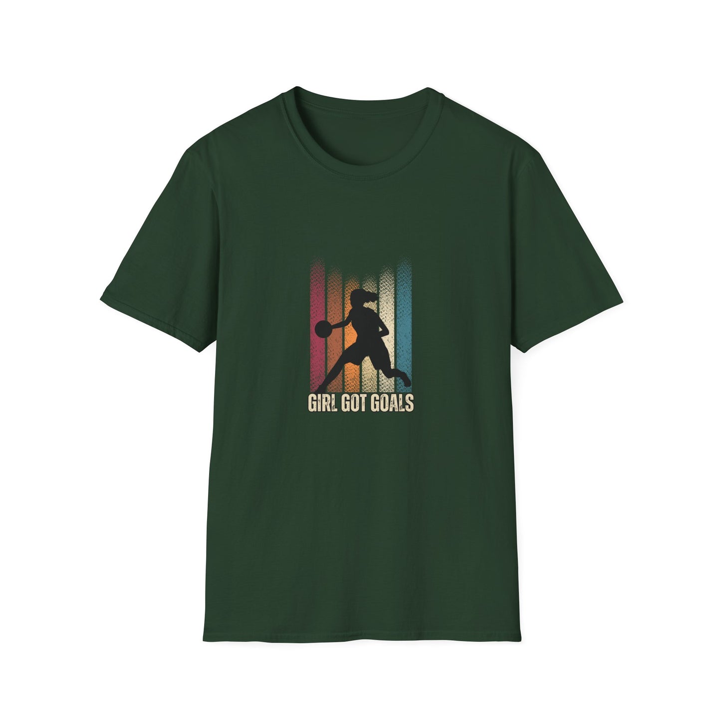 Girl Got Goals Unisex Softstyle T-Shirt – Empowering Basketball Tee