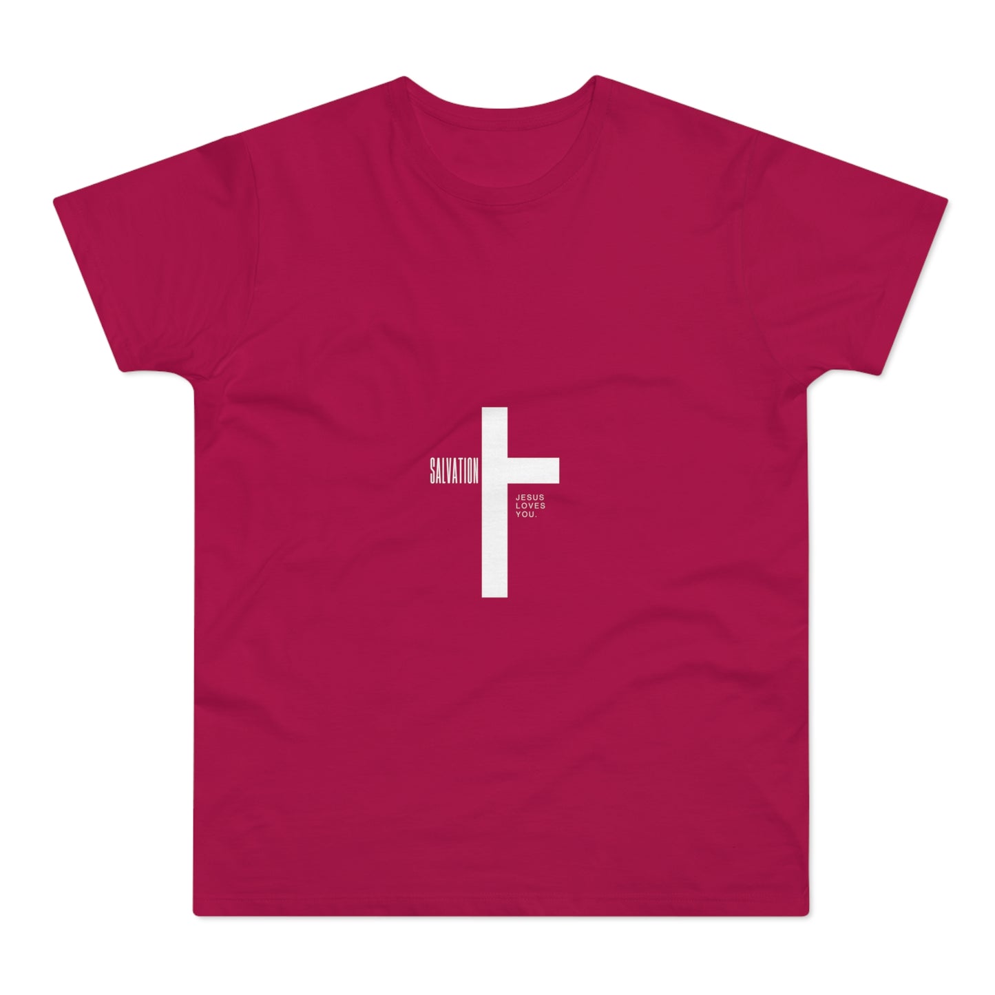Minimalist Cross Graphic Men's T-Shirt - Faith-Inspired Tee