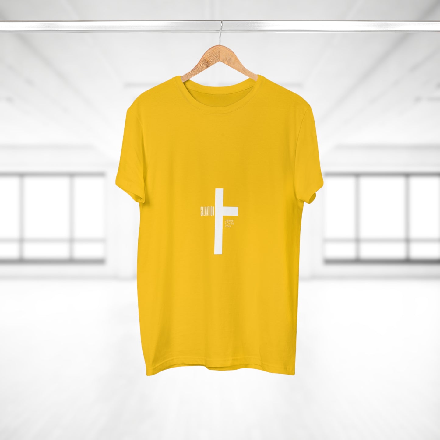 Minimalist Cross Graphic Men's T-Shirt - Faith-Inspired Tee