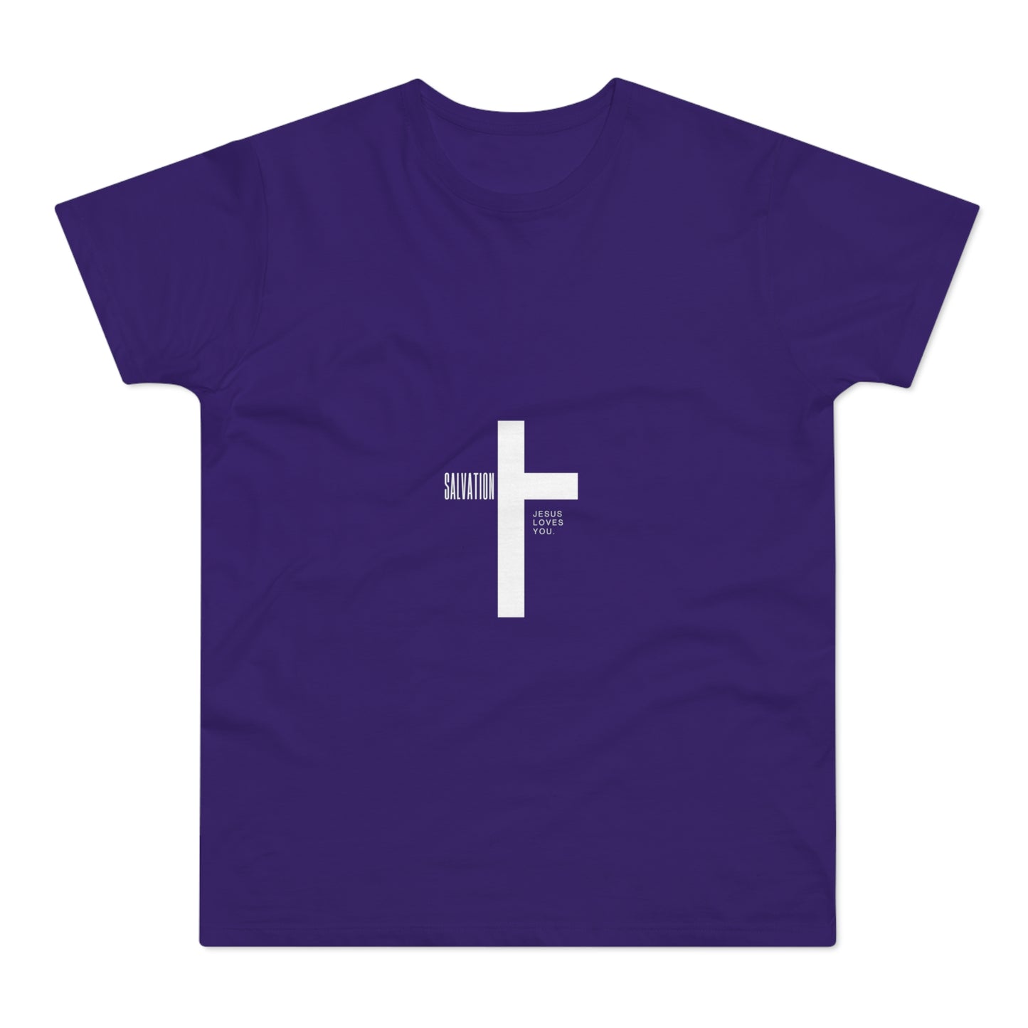 Minimalist Cross Graphic Men's T-Shirt - Faith-Inspired Tee