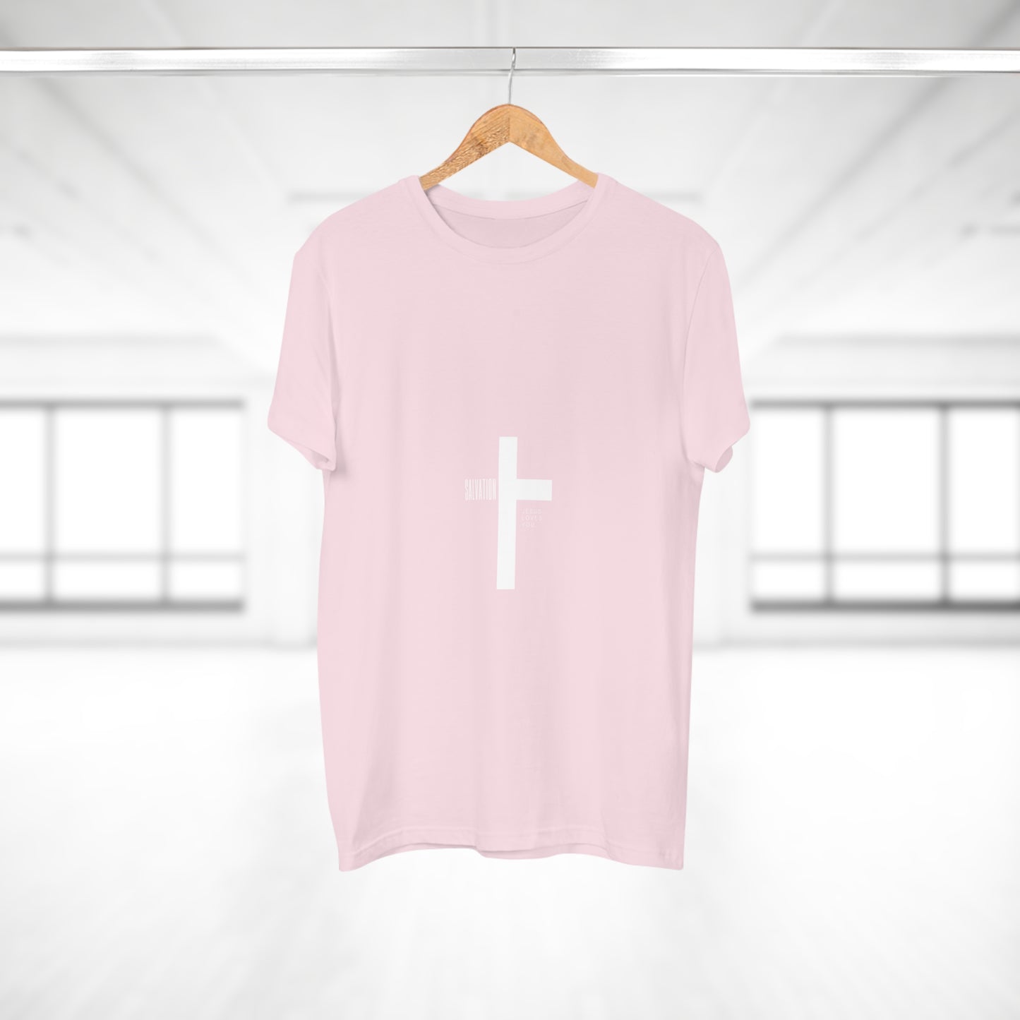 Minimalist Cross Graphic Men's T-Shirt - Faith-Inspired Tee