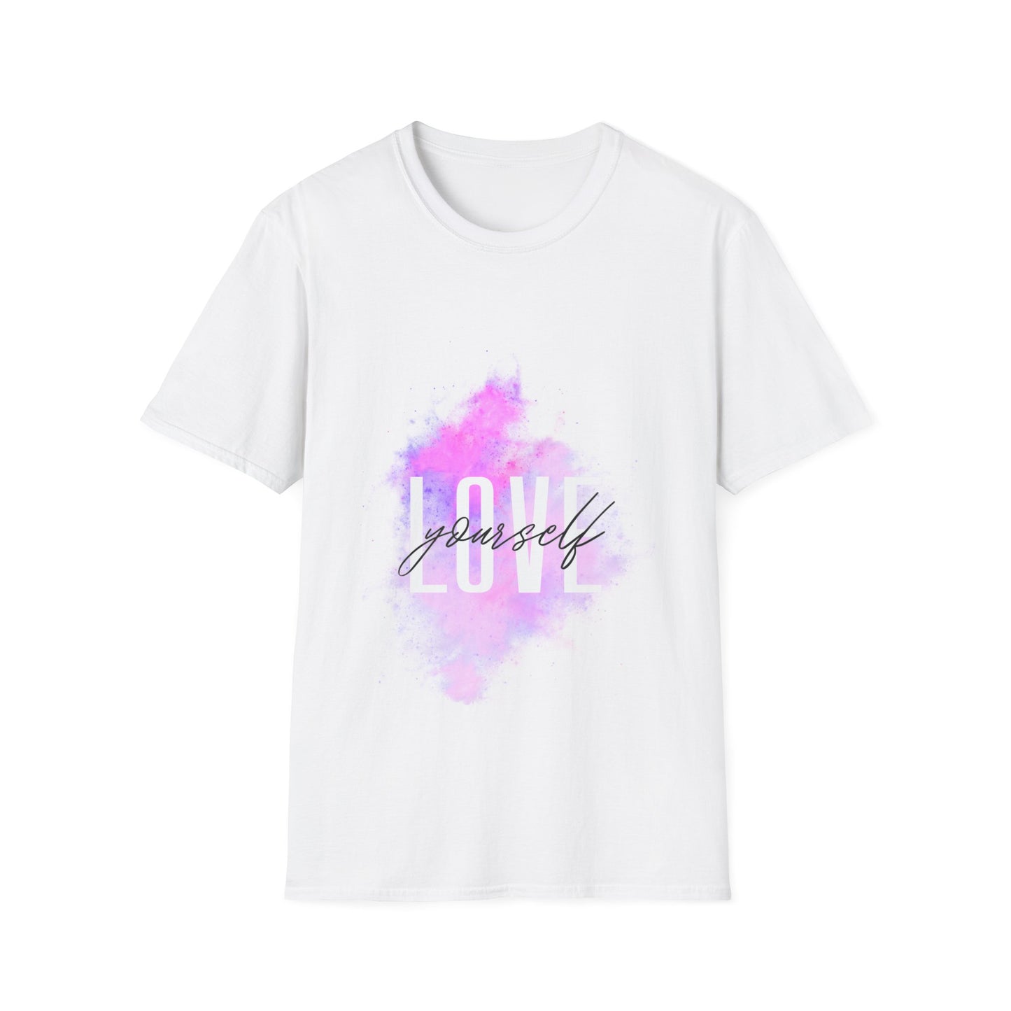 Love Yourself Unisex Softstyle T-Shirt - Motivational Graphic Tee for Self-Care and Positive Vibes