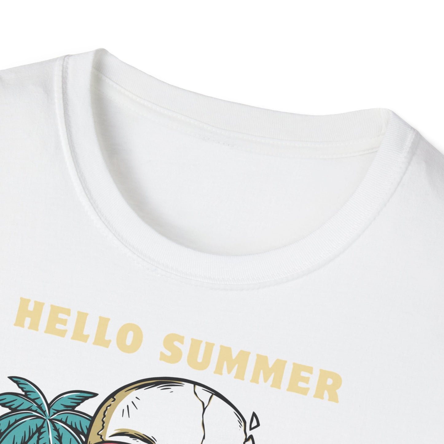 Hello Summer Skull T-Shirt - Good Vibes Unisex Tee