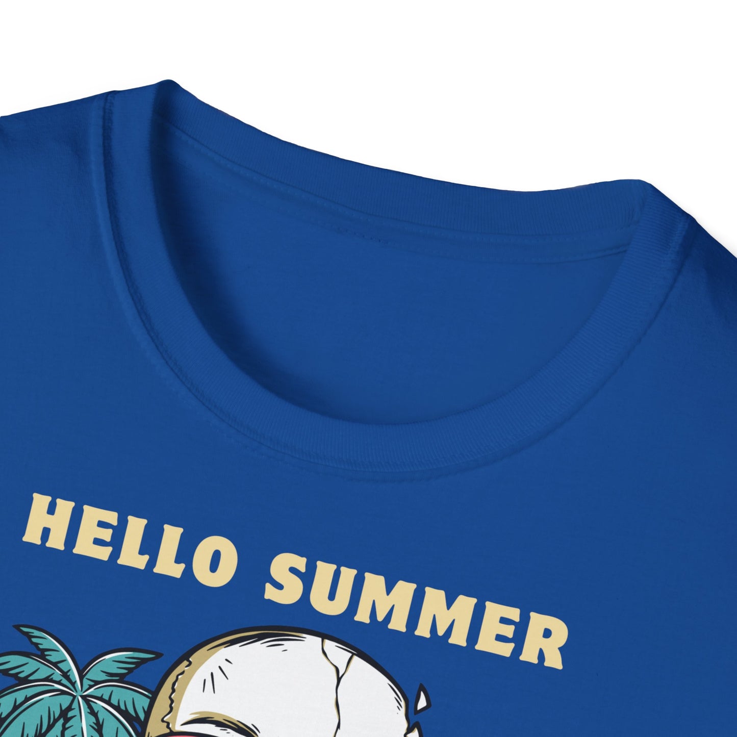 Hello Summer Skull T-Shirt - Good Vibes Unisex Tee