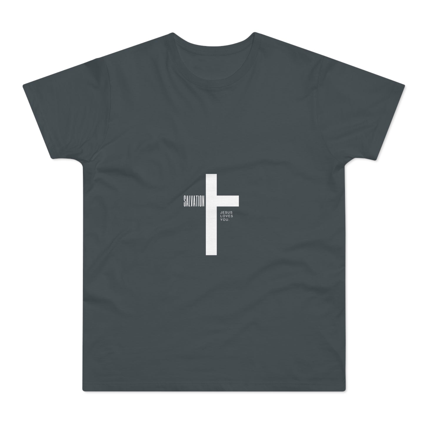 Minimalist Cross Graphic Men's T-Shirt - Faith-Inspired Tee