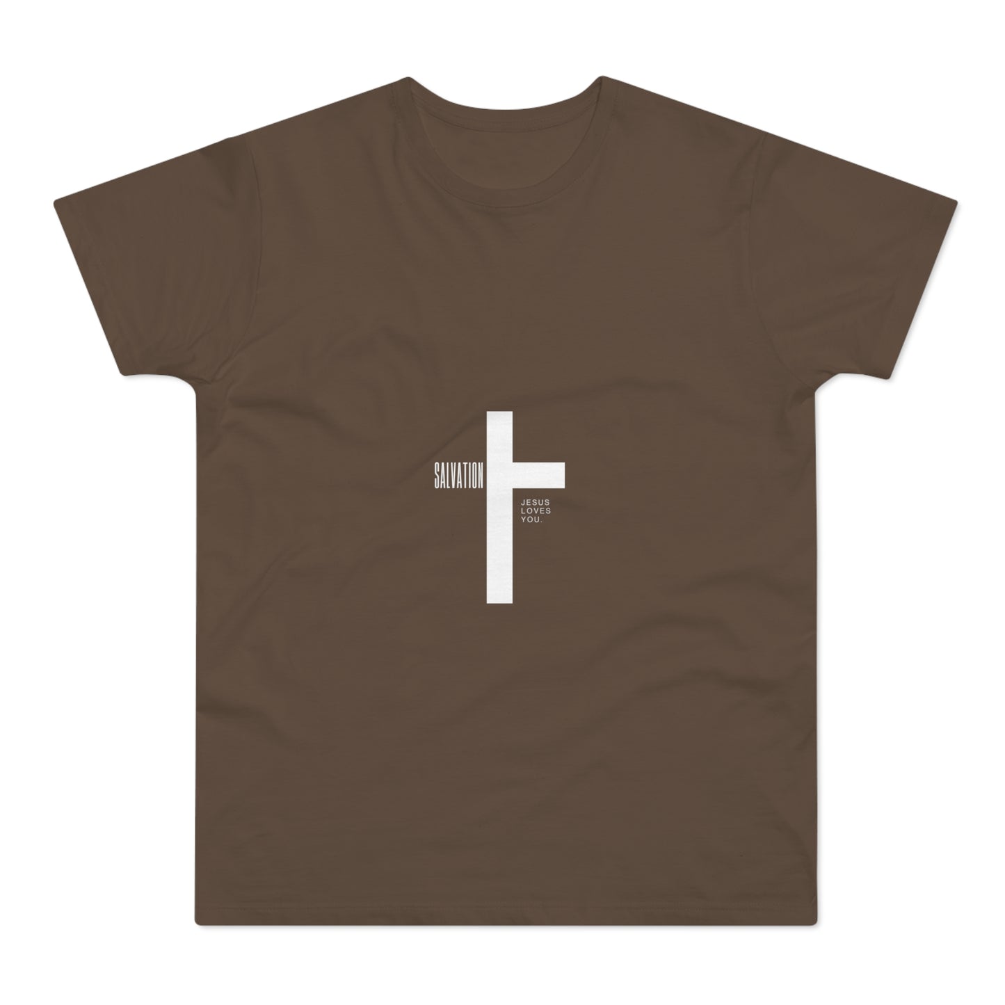 Minimalist Cross Graphic Men's T-Shirt - Faith-Inspired Tee