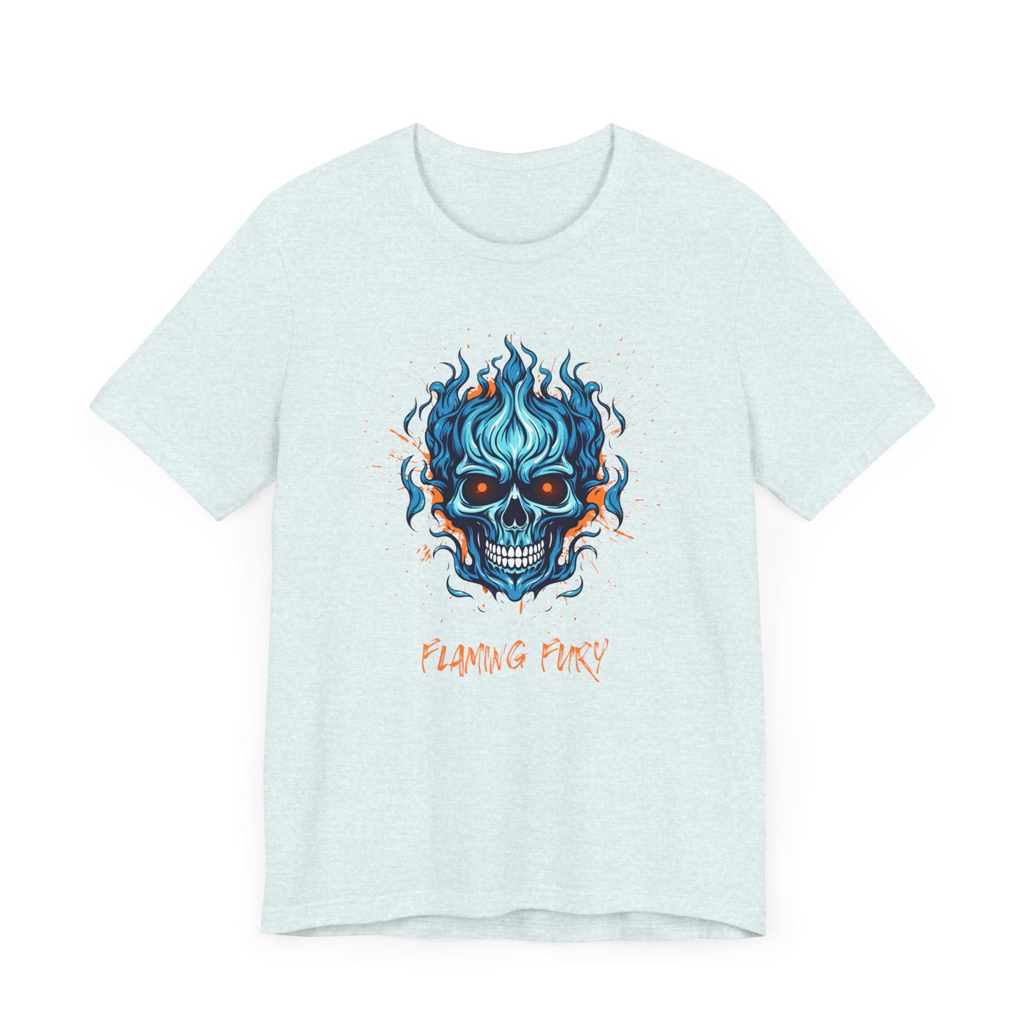 Flaming Fury Graphic Tee - Unisex Jersey Short Sleeve Shirt