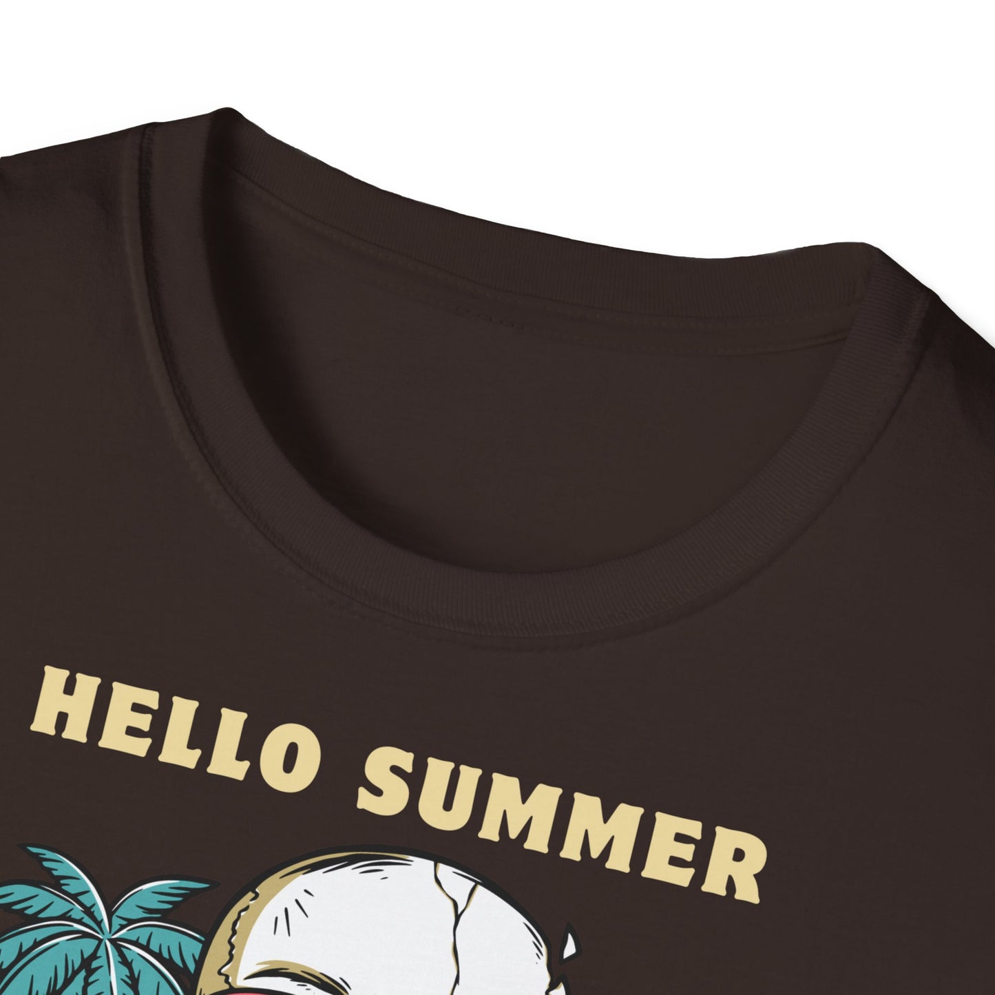 Hello Summer Skull T-Shirt - Good Vibes Unisex Tee