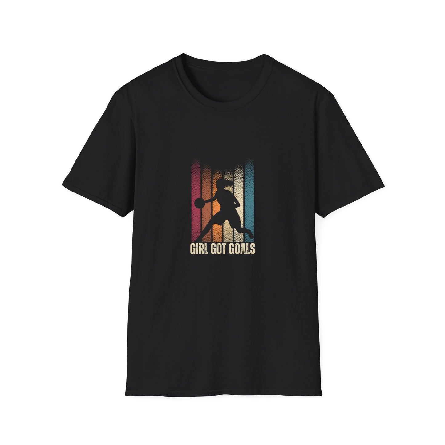 Girl Got Goals Unisex Softstyle T-Shirt – Empowering Basketball Tee