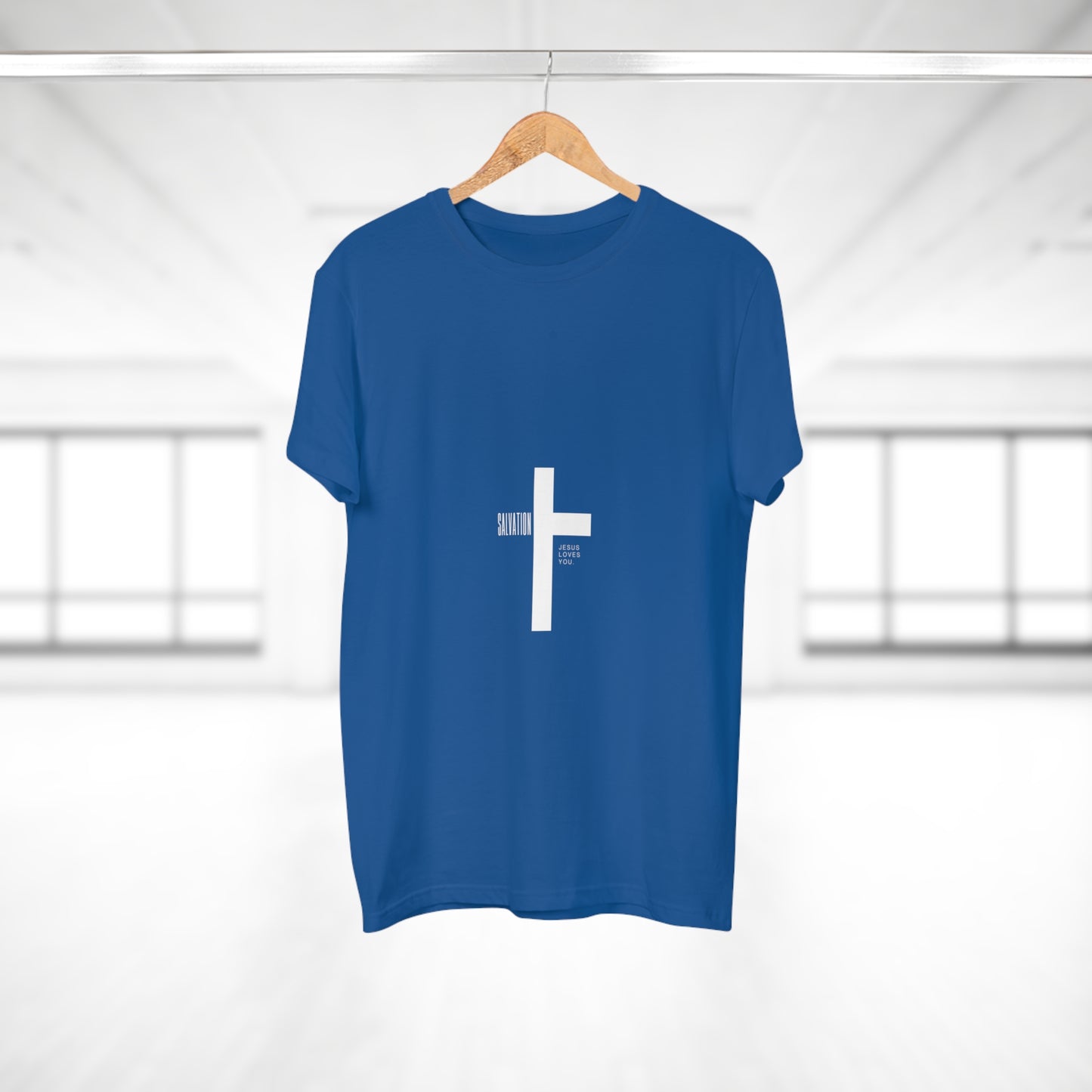 Minimalist Cross Graphic Men's T-Shirt - Faith-Inspired Tee