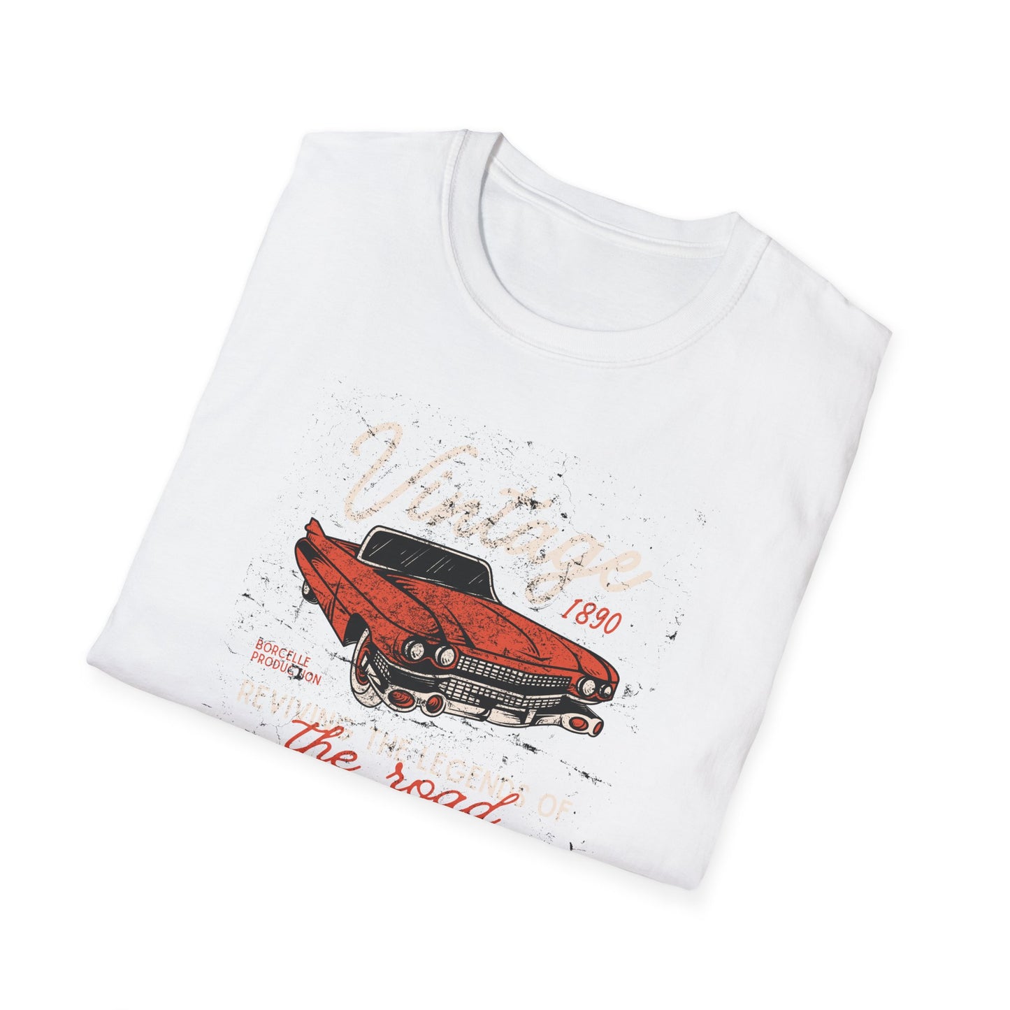 Vintage Car Unisex Softstyle T-Shirt - Perfect for Auto Enthusiasts