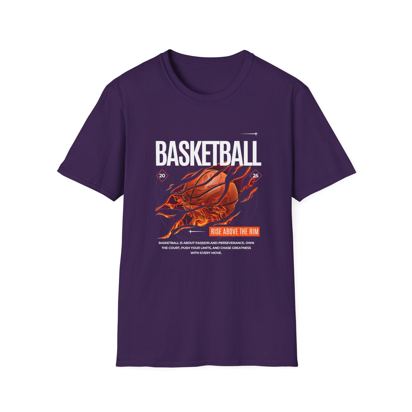 Basketball Inspiration Unisex Softstyle T-Shirt - Rise Above the Rim