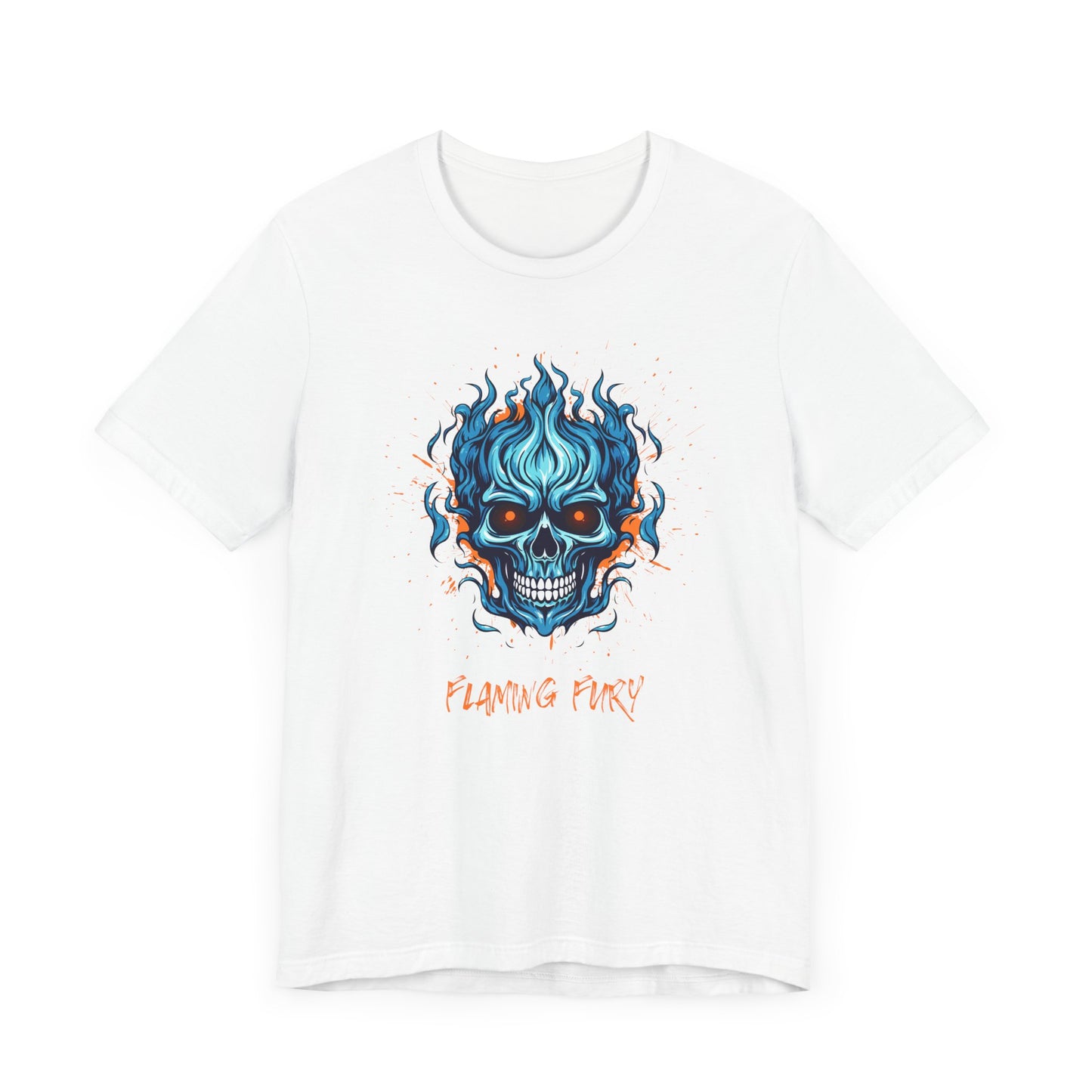 Flaming Fury Graphic Tee - Unisex Jersey Short Sleeve Shirt