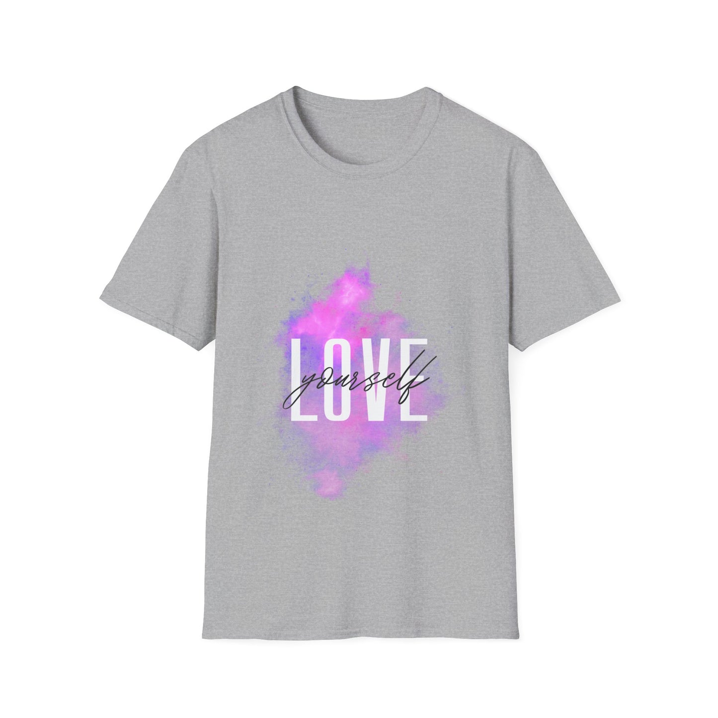 Love Yourself Unisex Softstyle T-Shirt - Motivational Graphic Tee for Self-Care and Positive Vibes