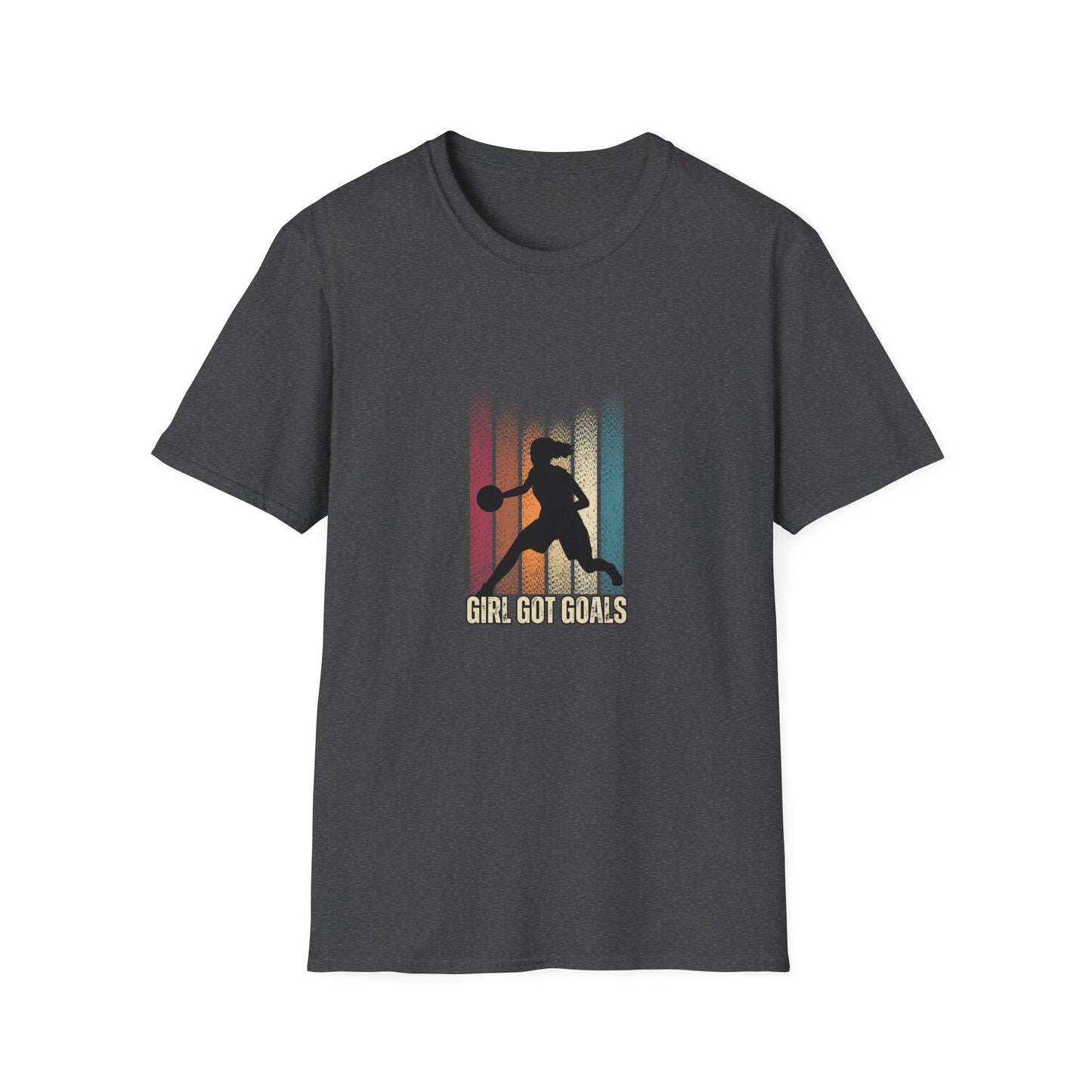 Girl Got Goals Unisex Softstyle T-Shirt – Empowering Basketball Tee