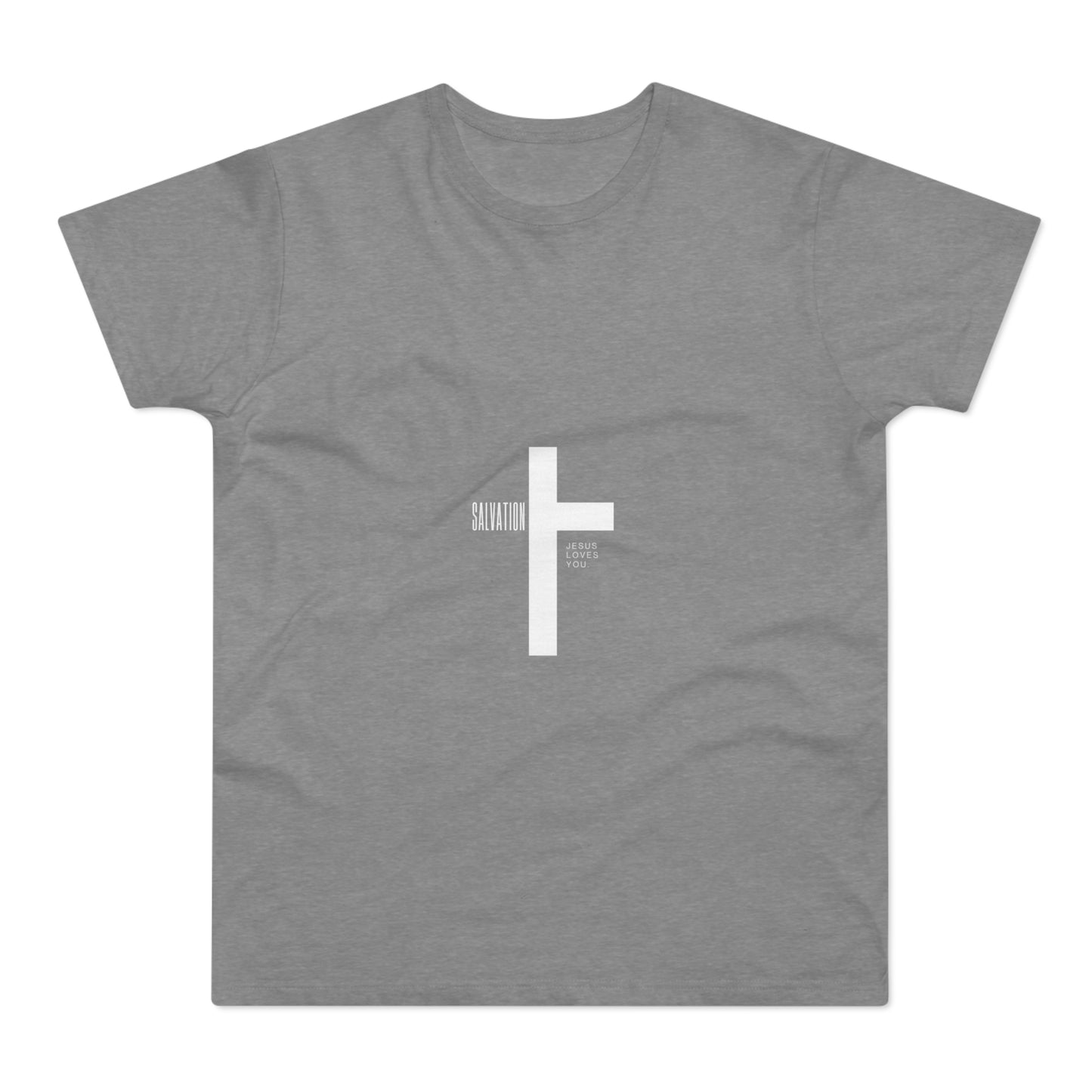 Minimalist Cross Graphic Men's T-Shirt - Faith-Inspired Tee
