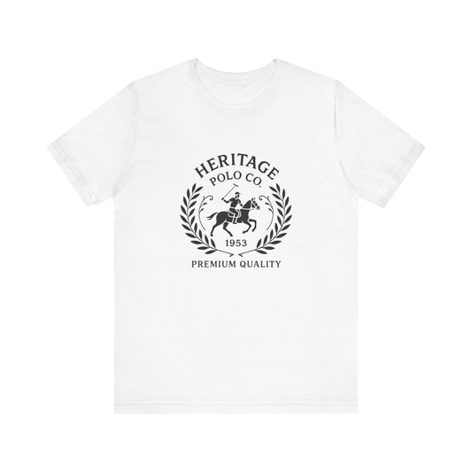 Heritage Polo Co. Unisex Jersey Tee - Premium Quality Casual Shirt