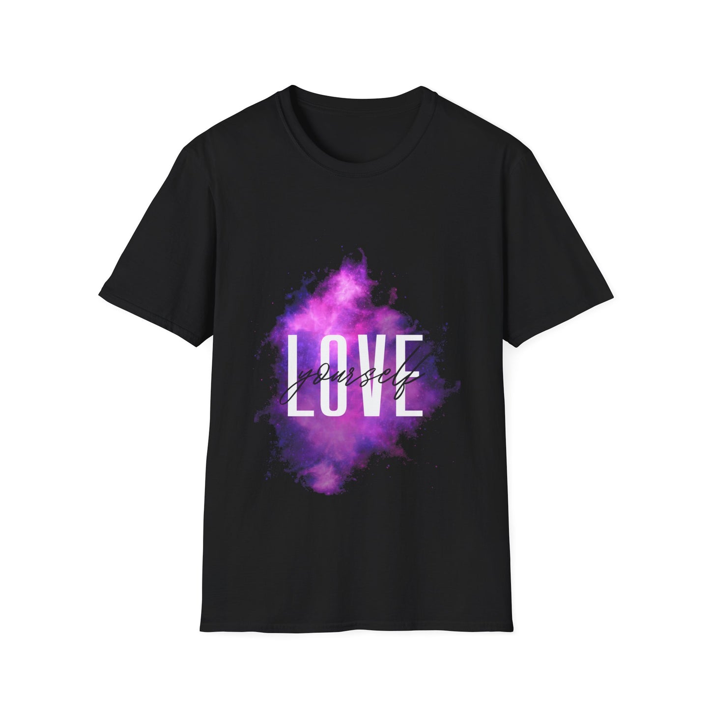 Love Yourself Unisex Softstyle T-Shirt - Motivational Graphic Tee for Self-Care and Positive Vibes