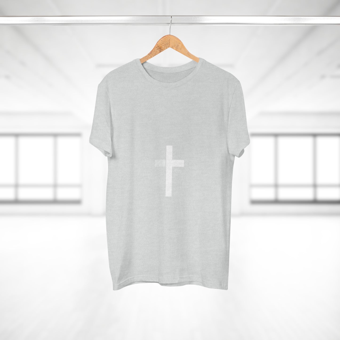 Minimalist Cross Graphic Men's T-Shirt - Faith-Inspired Tee