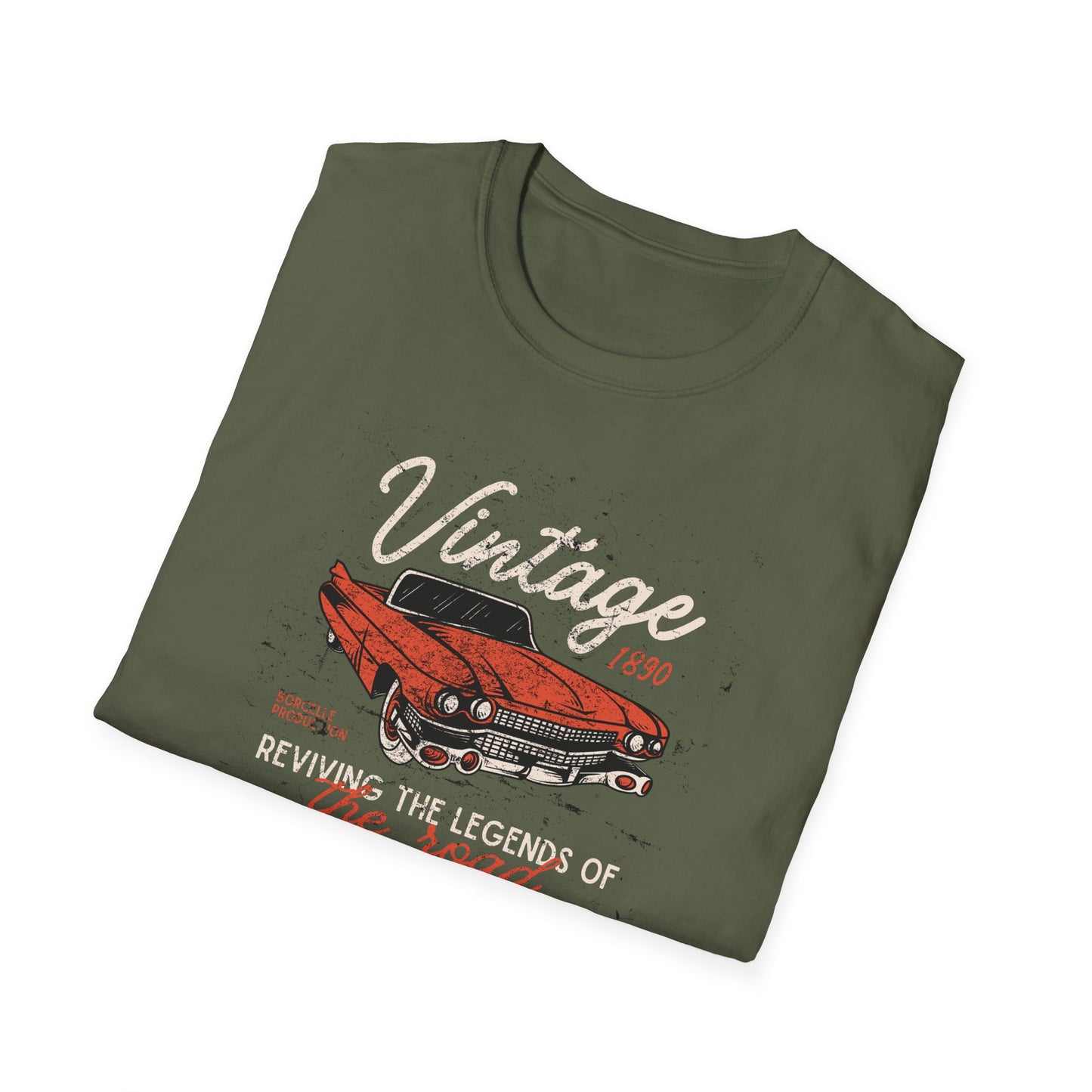 Vintage Car Unisex Softstyle T-Shirt - Perfect for Auto Enthusiasts