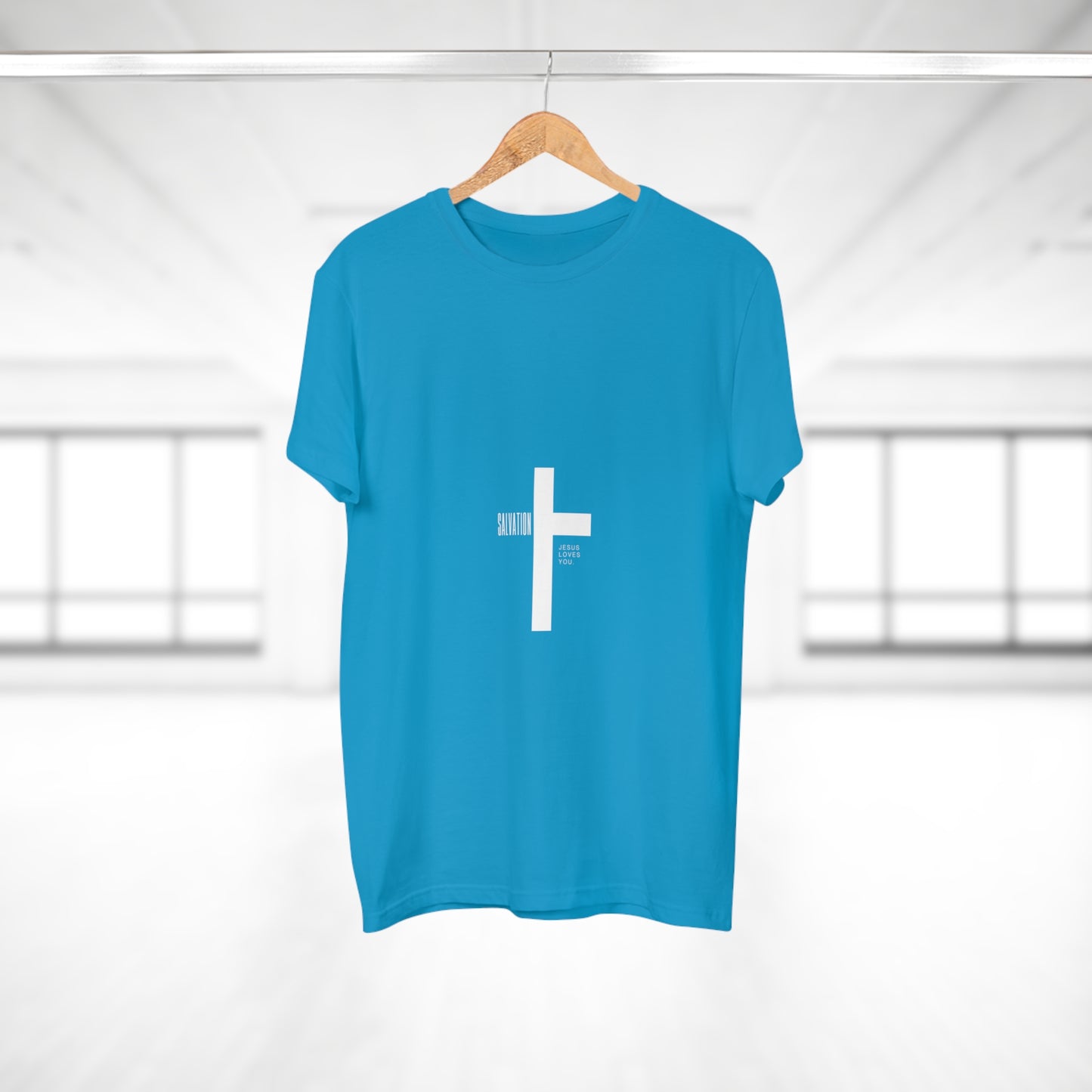 Minimalist Cross Graphic Men's T-Shirt - Faith-Inspired Tee