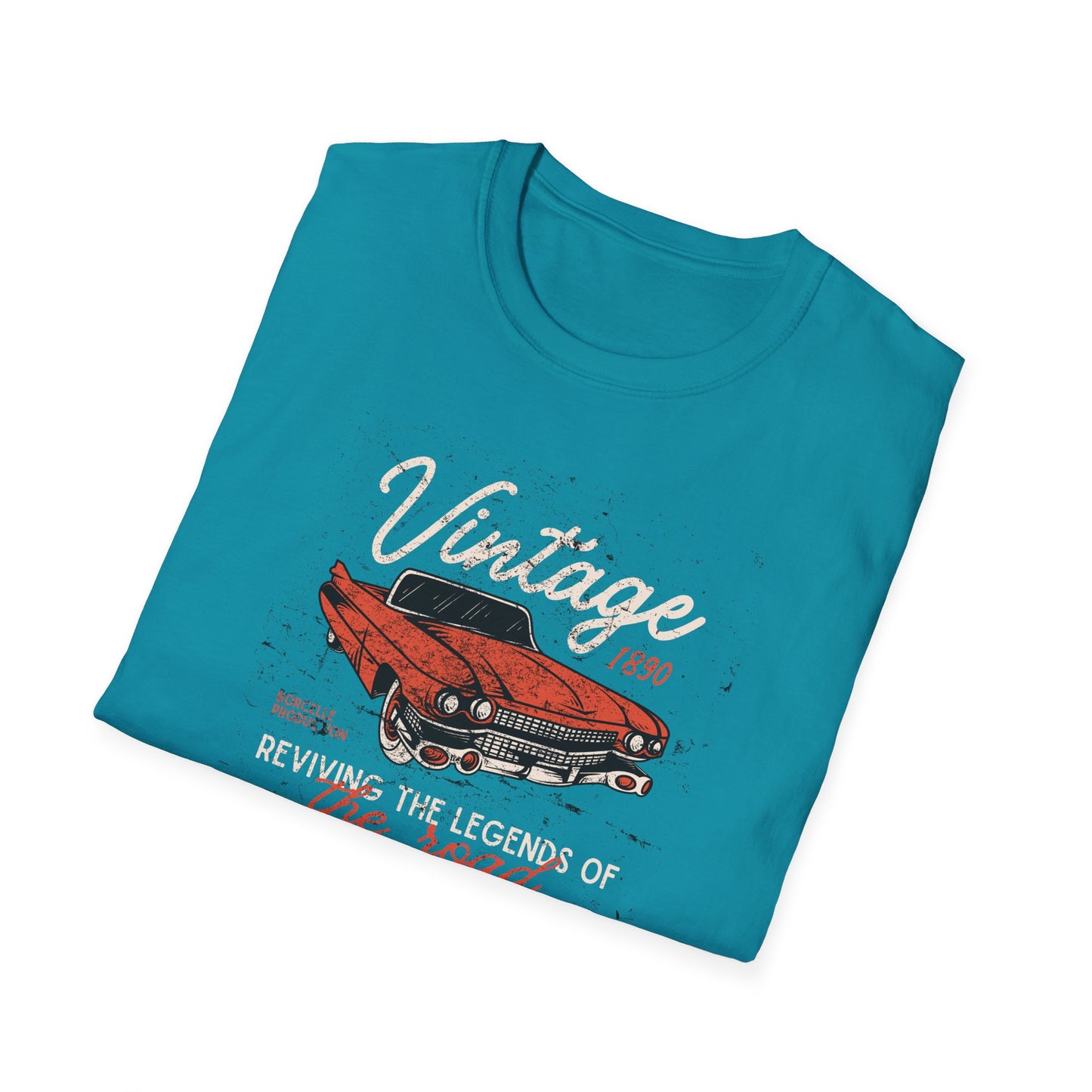Vintage Car Unisex Softstyle T-Shirt - Perfect for Auto Enthusiasts