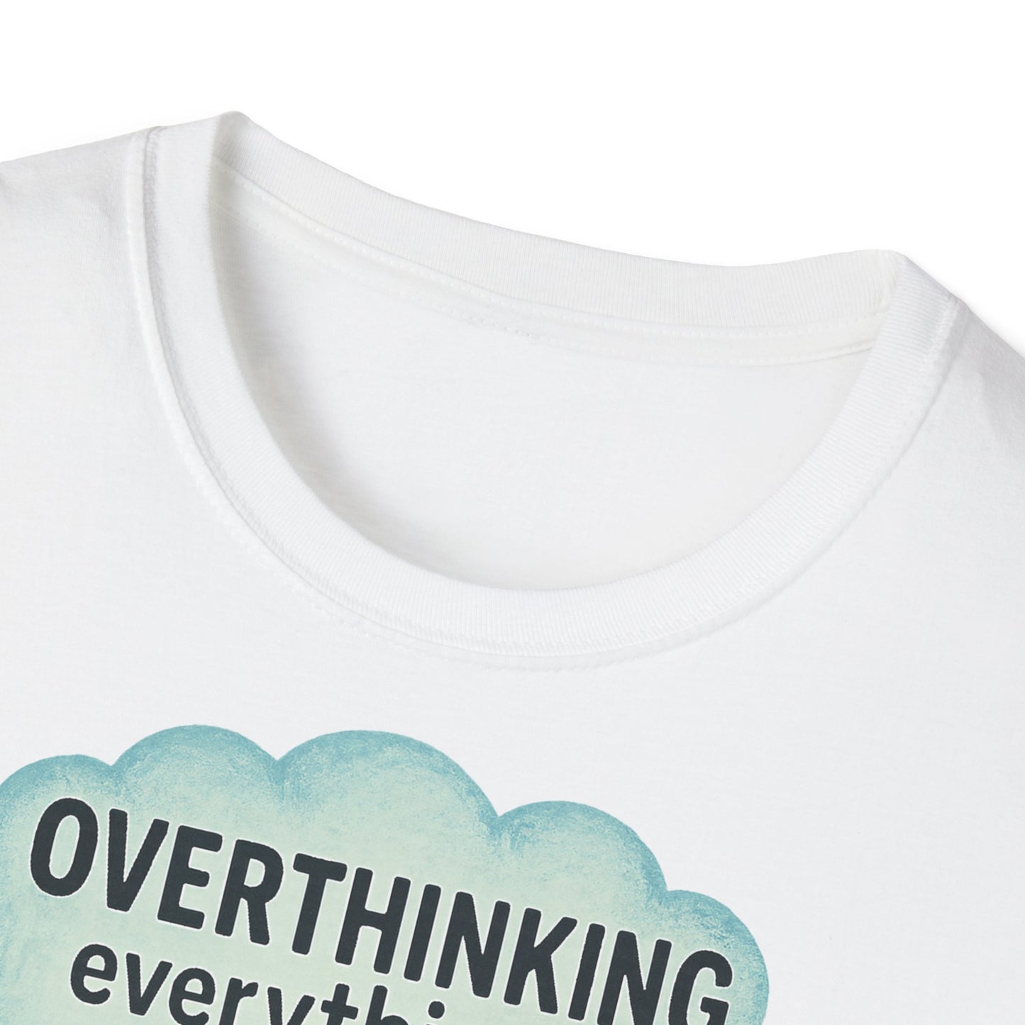 Funny Overthinking Vacation Unisex T-Shirt - Comfy Graphic Tee for Relaxation Lovers