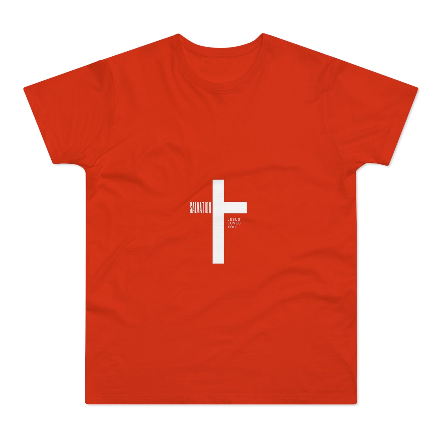 Minimalist Cross Graphic Men's T-Shirt - Faith-Inspired Tee