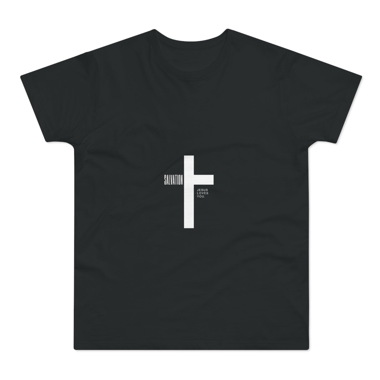 Minimalist Cross Graphic Men's T-Shirt - Faith-Inspired Tee