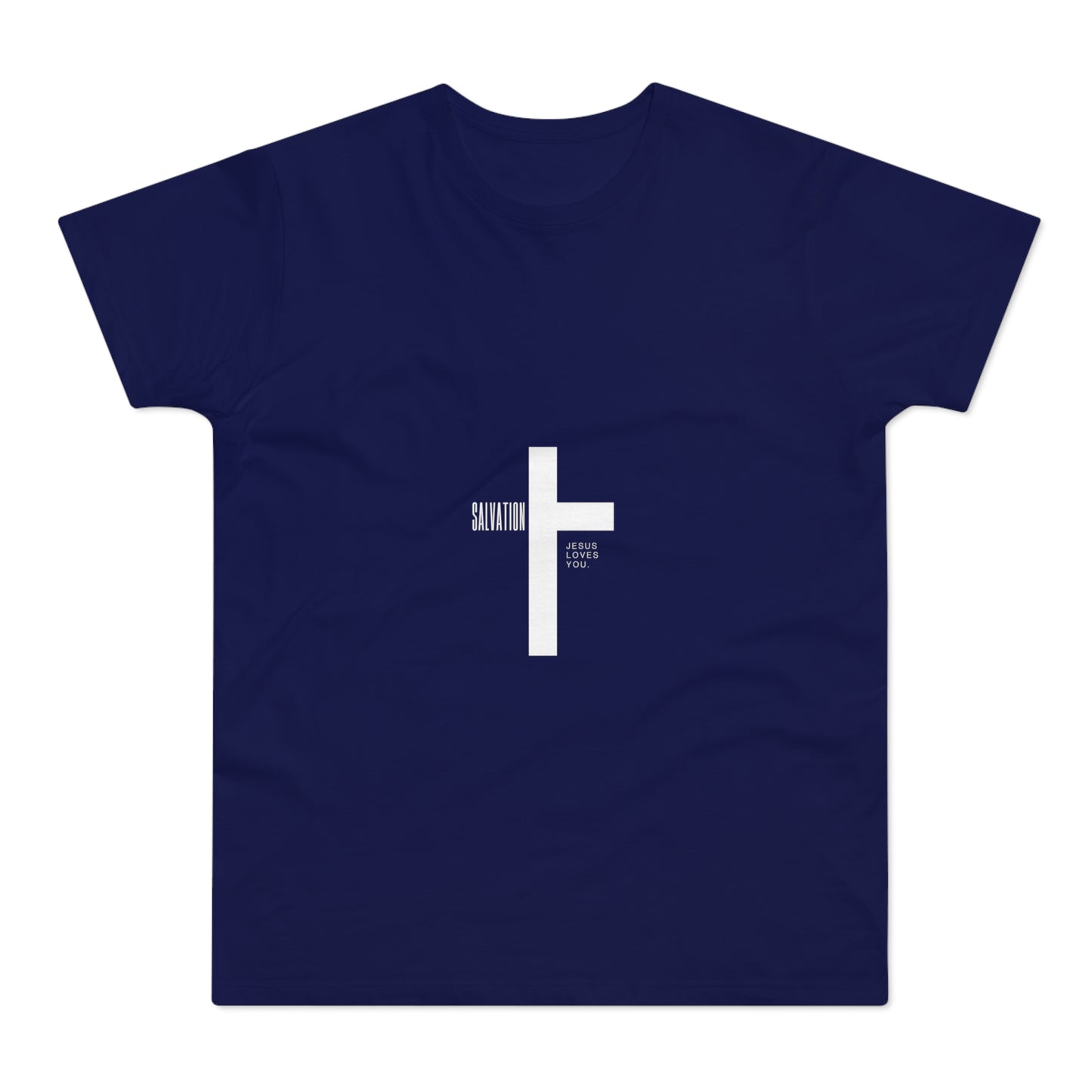Minimalist Cross Graphic Men's T-Shirt - Faith-Inspired Tee