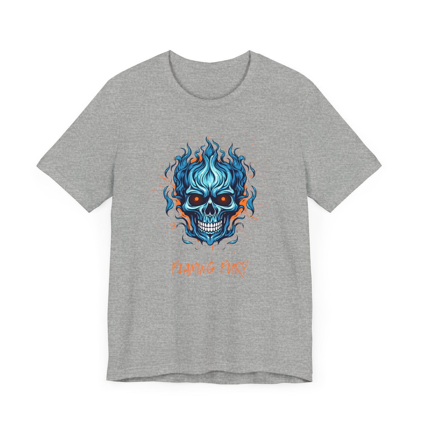 Flaming Fury Graphic Tee - Unisex Jersey Short Sleeve Shirt