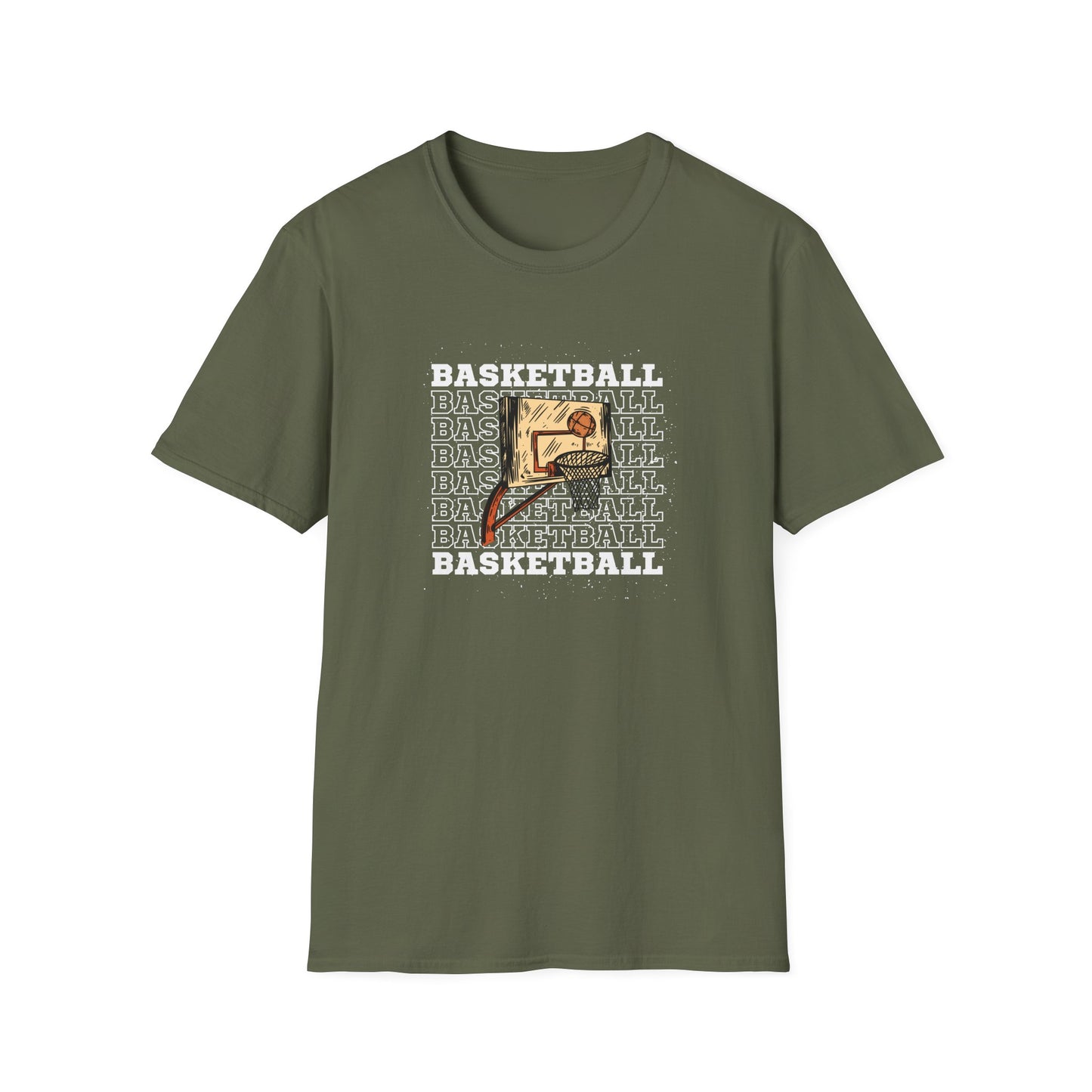 Basketball Graphic Unisex Softstyle T-Shirt - Perfect for Sports Fans