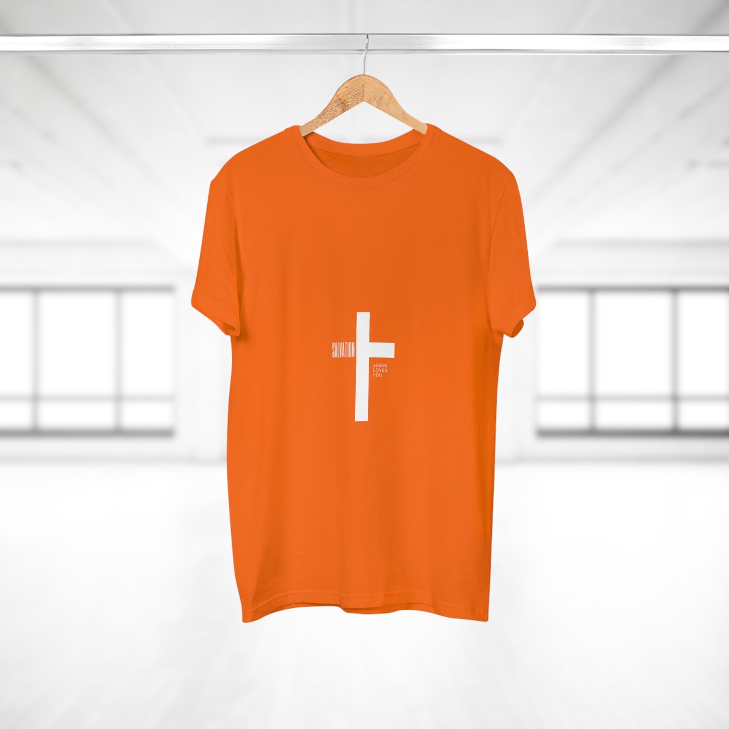 Minimalist Cross Graphic Men's T-Shirt - Faith-Inspired Tee