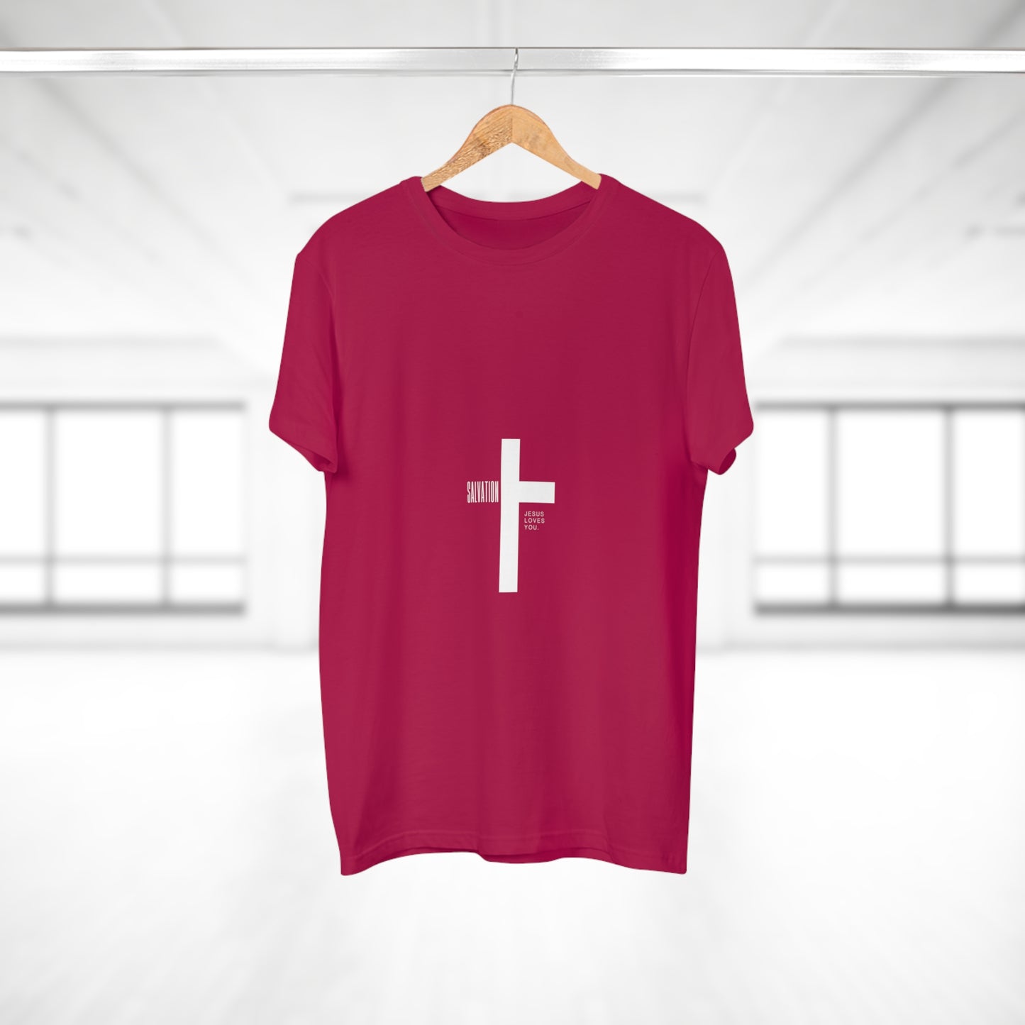 Minimalist Cross Graphic Men's T-Shirt - Faith-Inspired Tee